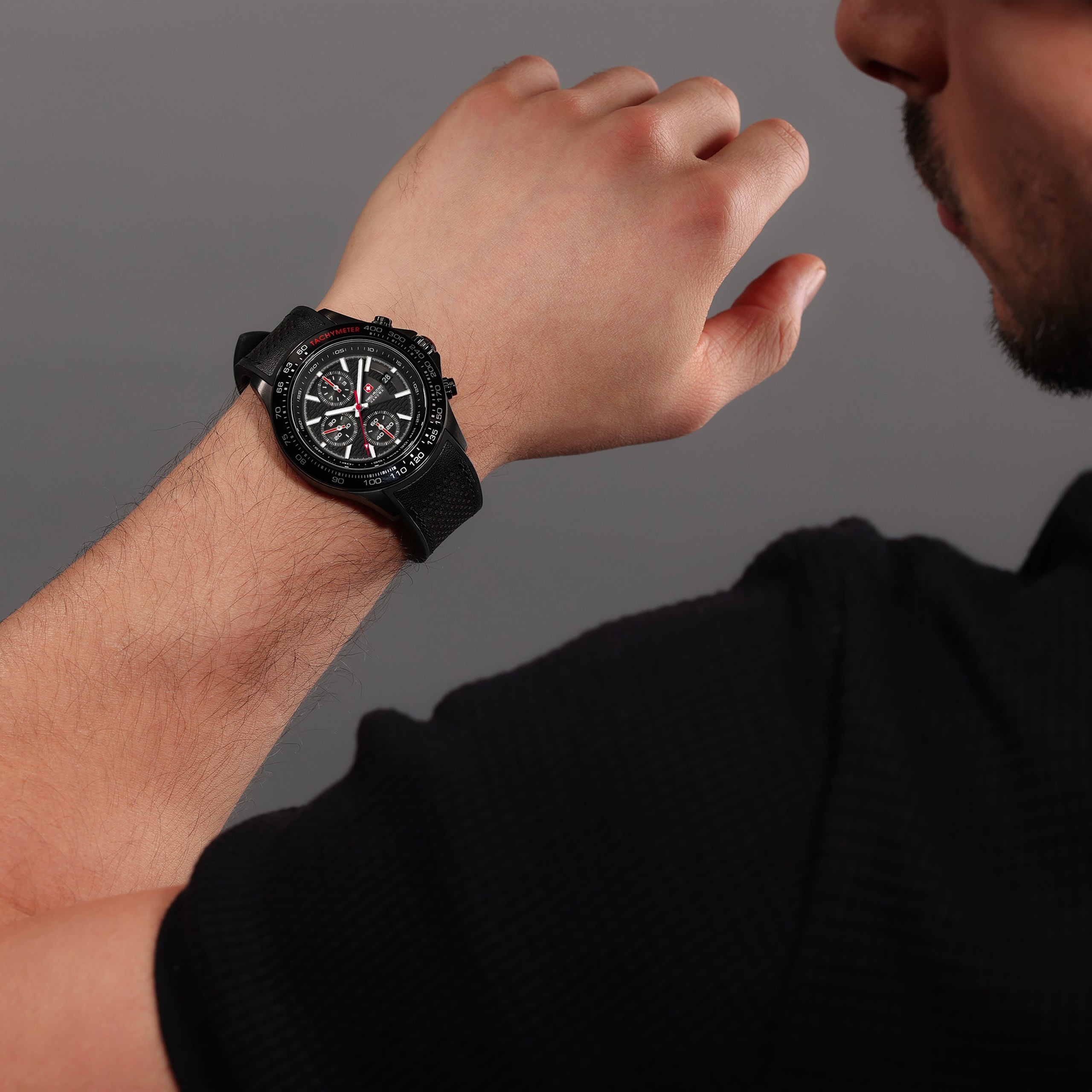 Swiss Military Hanowa Watchman - Black