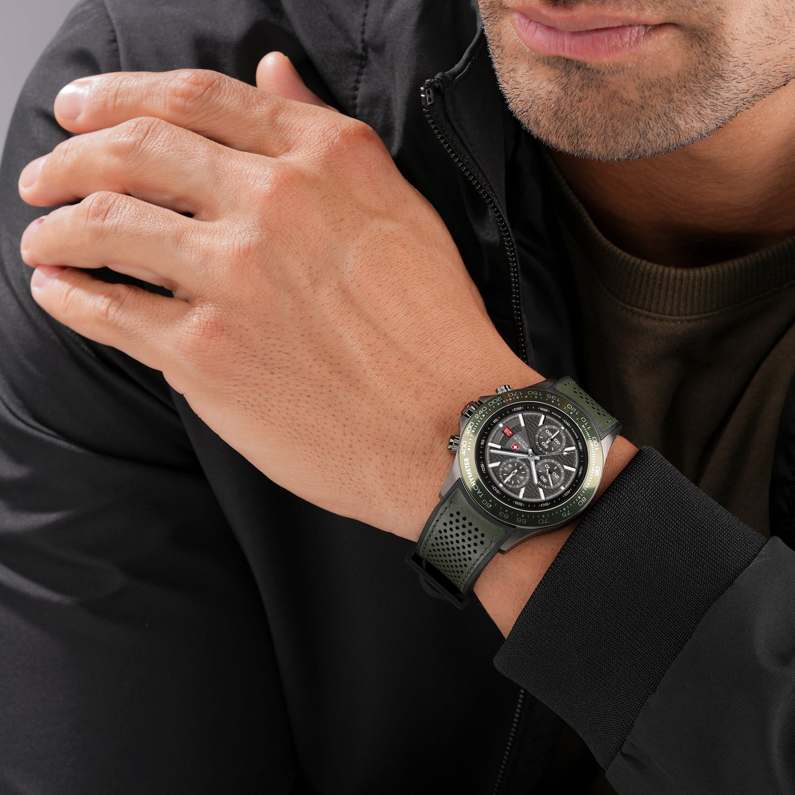 Swiss Military Hanowa Watchman - Olive green