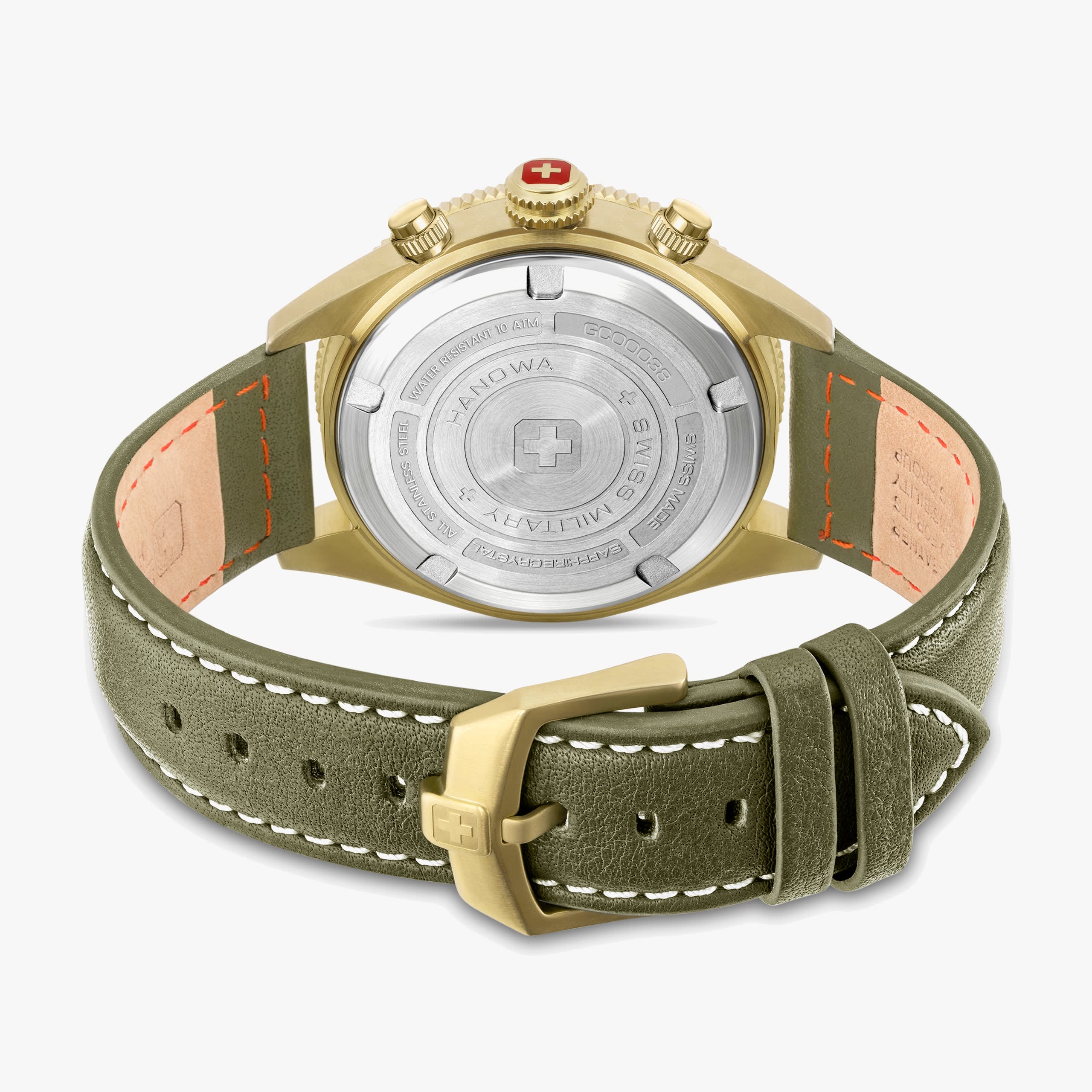 Swiss Military Hanowa Greyhound Chrono - Olive green
