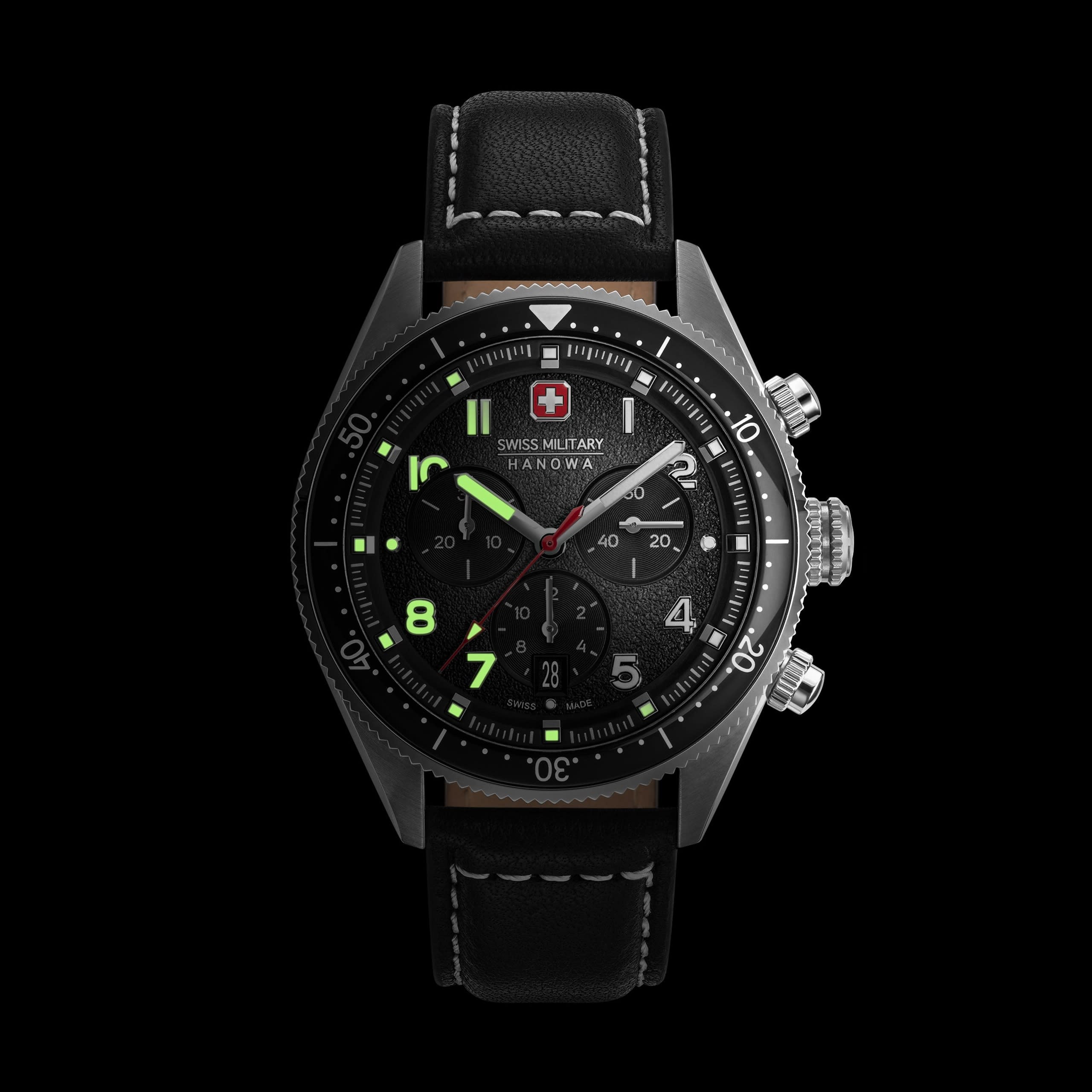 Swiss Military Hanowa Greyhound Chrono - Black