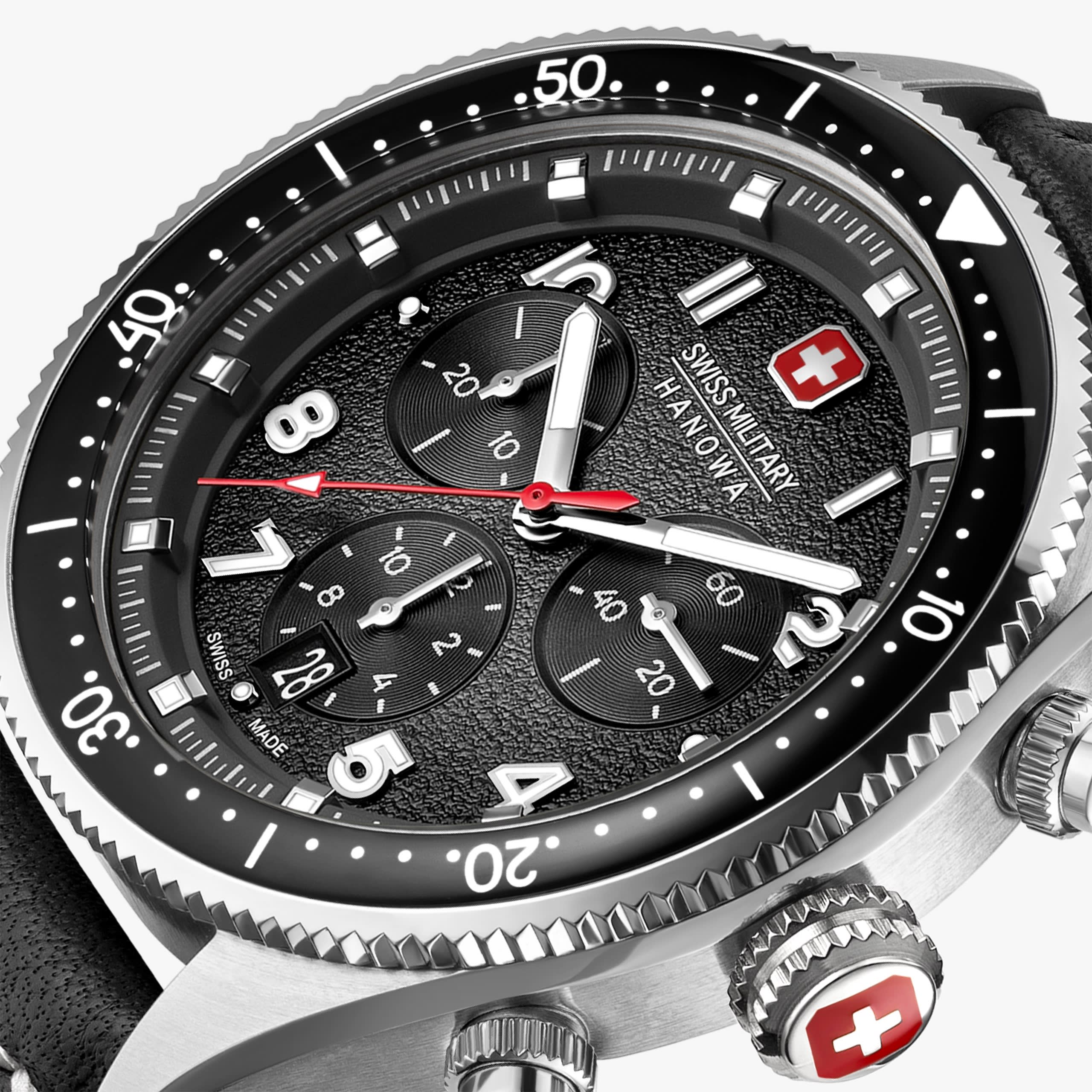 Swiss Military Hanowa Greyhound Chrono - Black