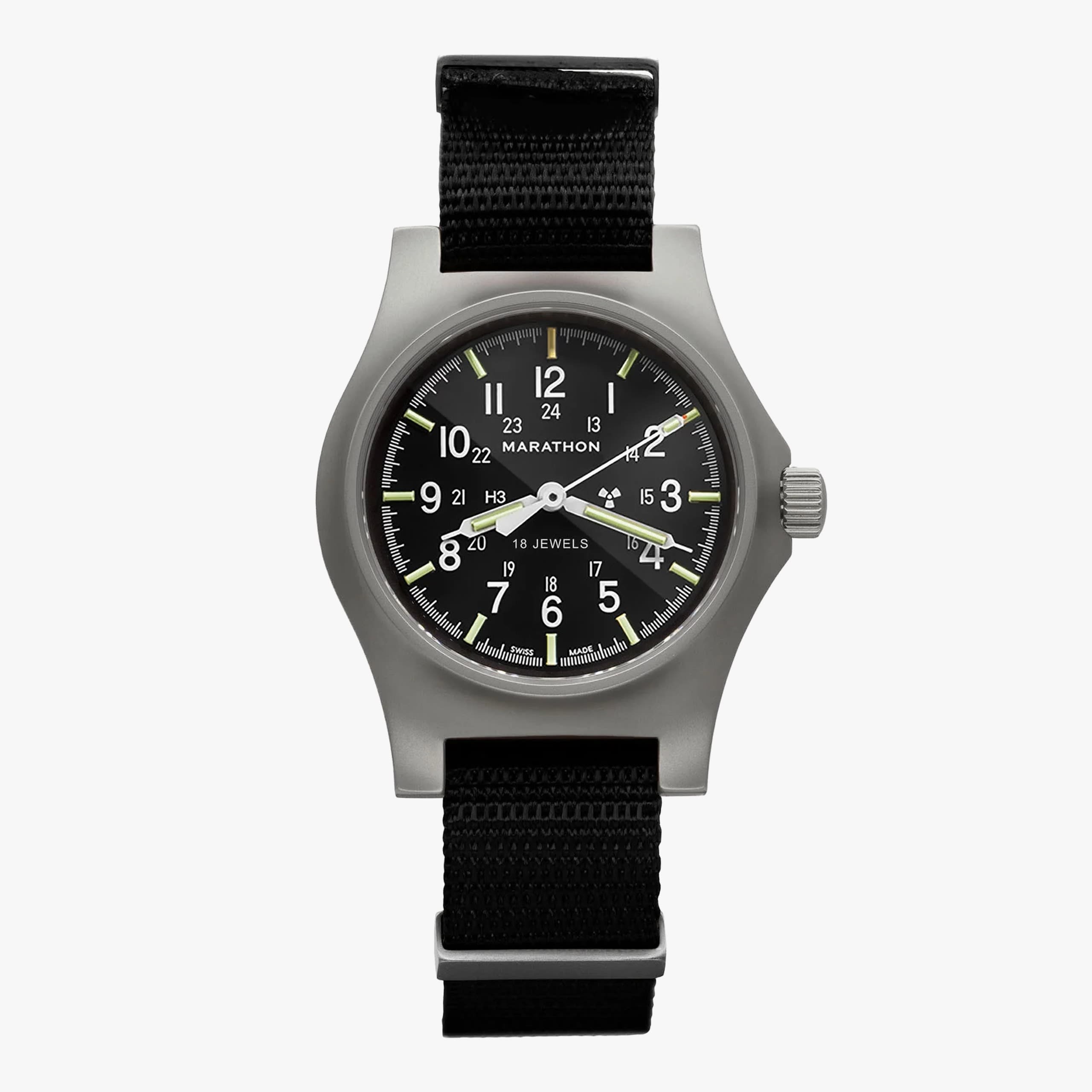 Marathon Officer's Mechanical (GPM) on Nylon Defstan (US Gov / Black)