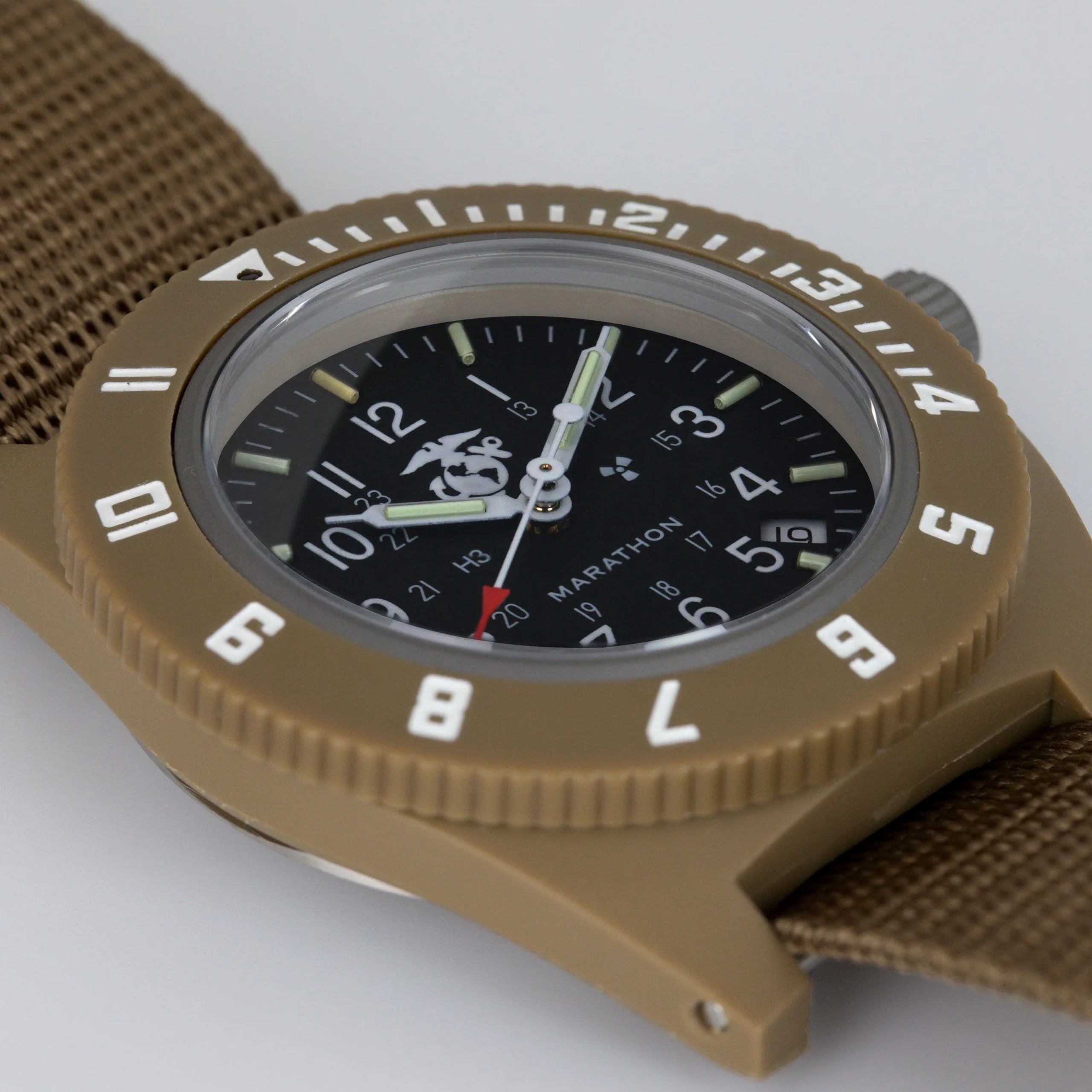 Marathon Official Usmc Desert Tan Pilot's Navigator with Date (Nylon DEFSTAN)