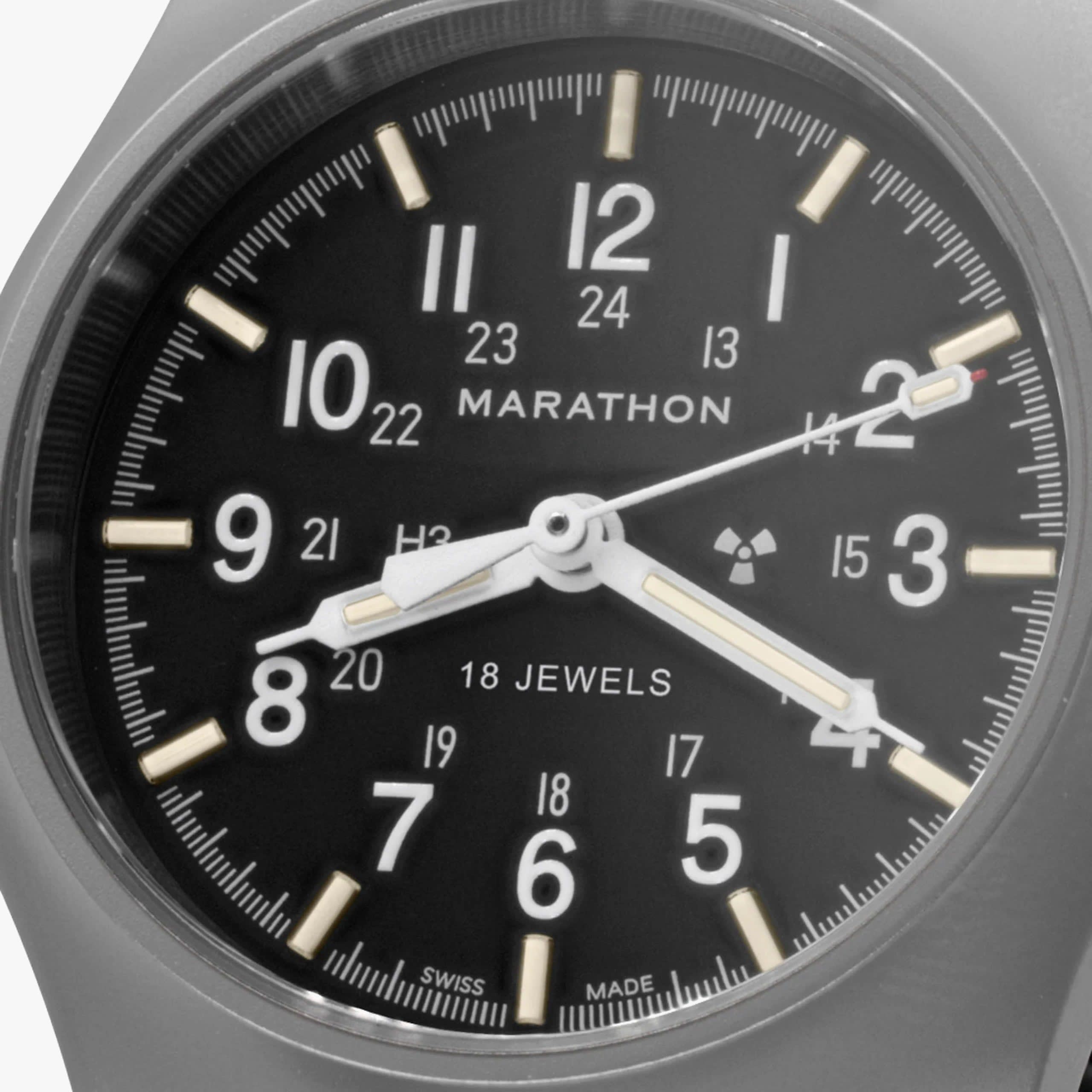 Marathon Officer's Mechanical (GPM) on Nylon Defstan (US Gov / Black)