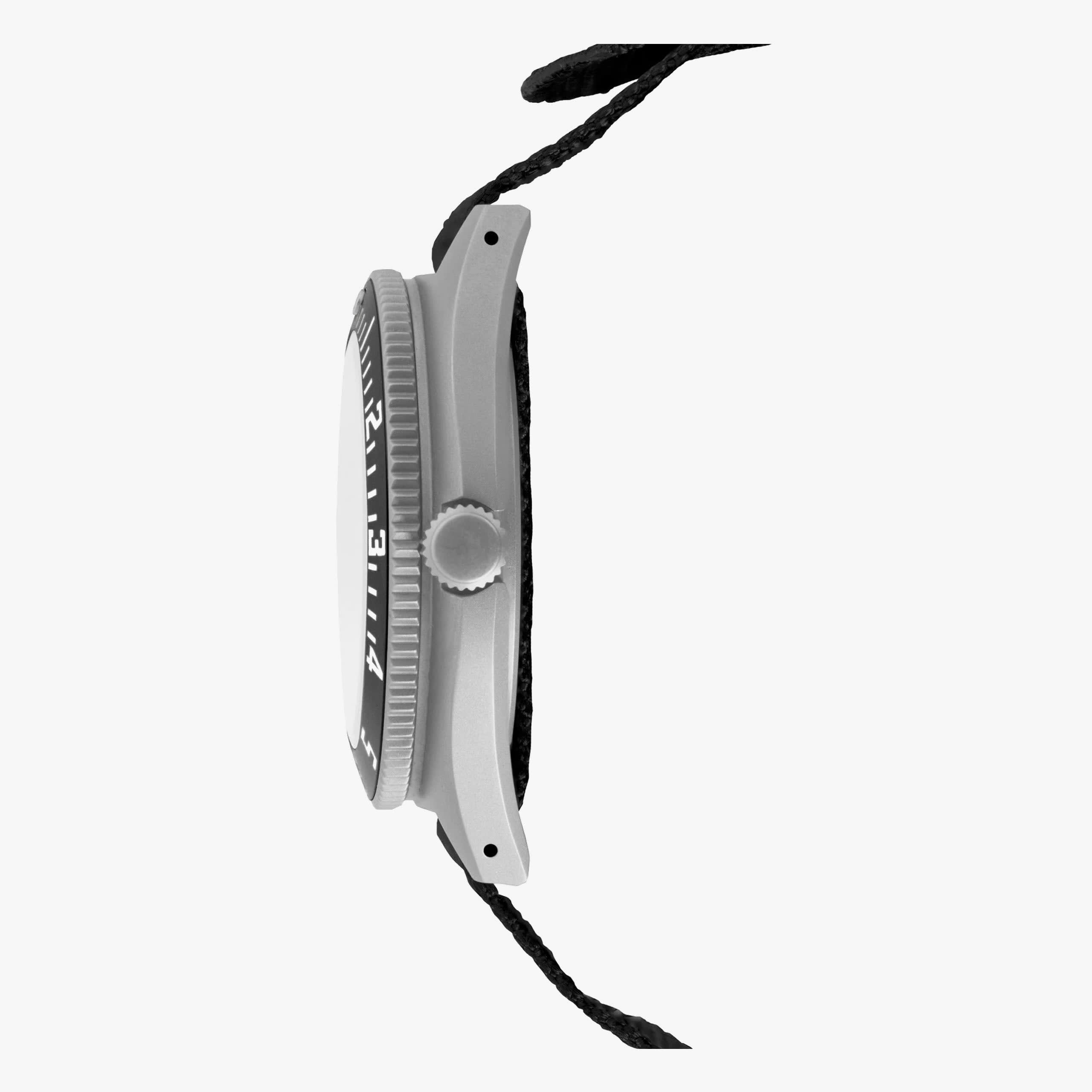 Marathon Arctic Steel Navigator w/ Date (SSNAV-D) on Ballistic Nylon (10 inches)