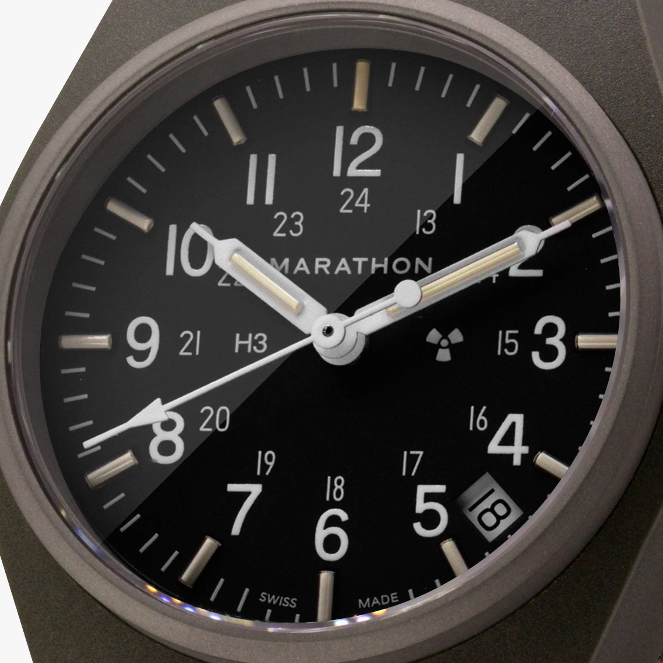 Marathon Sage Green General Purpose Quartz with Date (GPQ) (Standard Issue / Ballistic Nylon)
