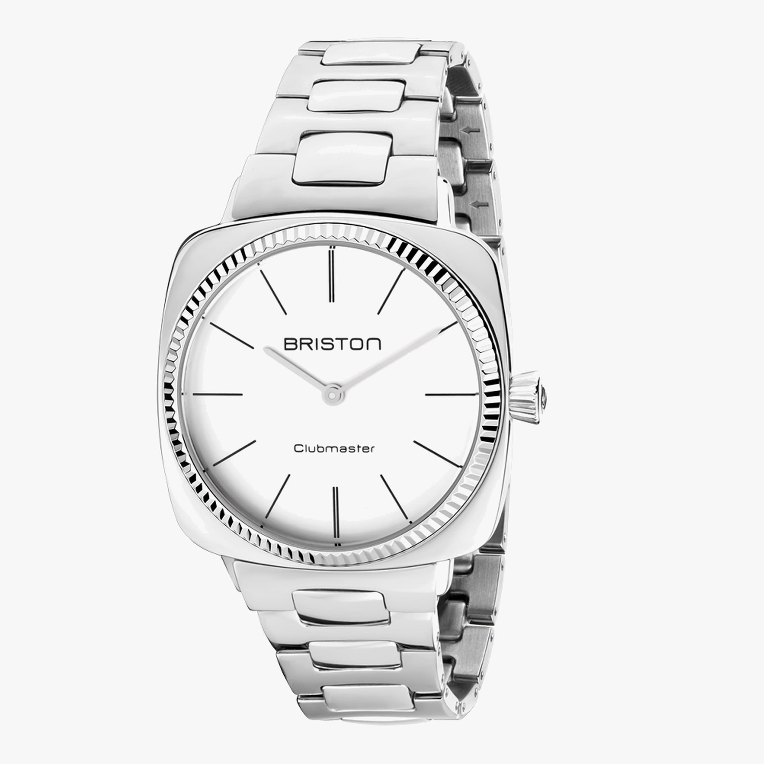 Briston Clubmaster Elegant - Steel - White