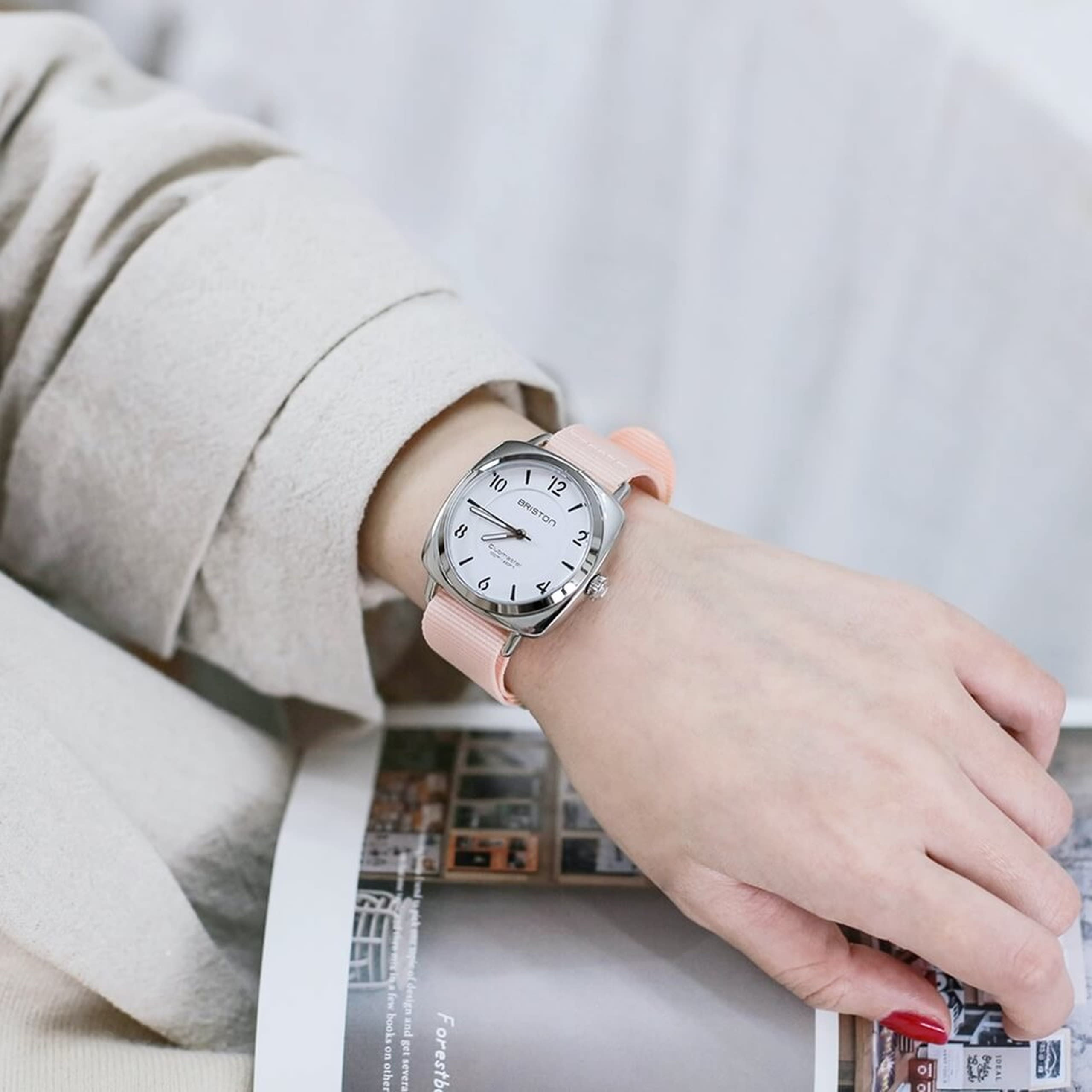 Briston Clubmaster Chic - Hms - Acero - Blanco