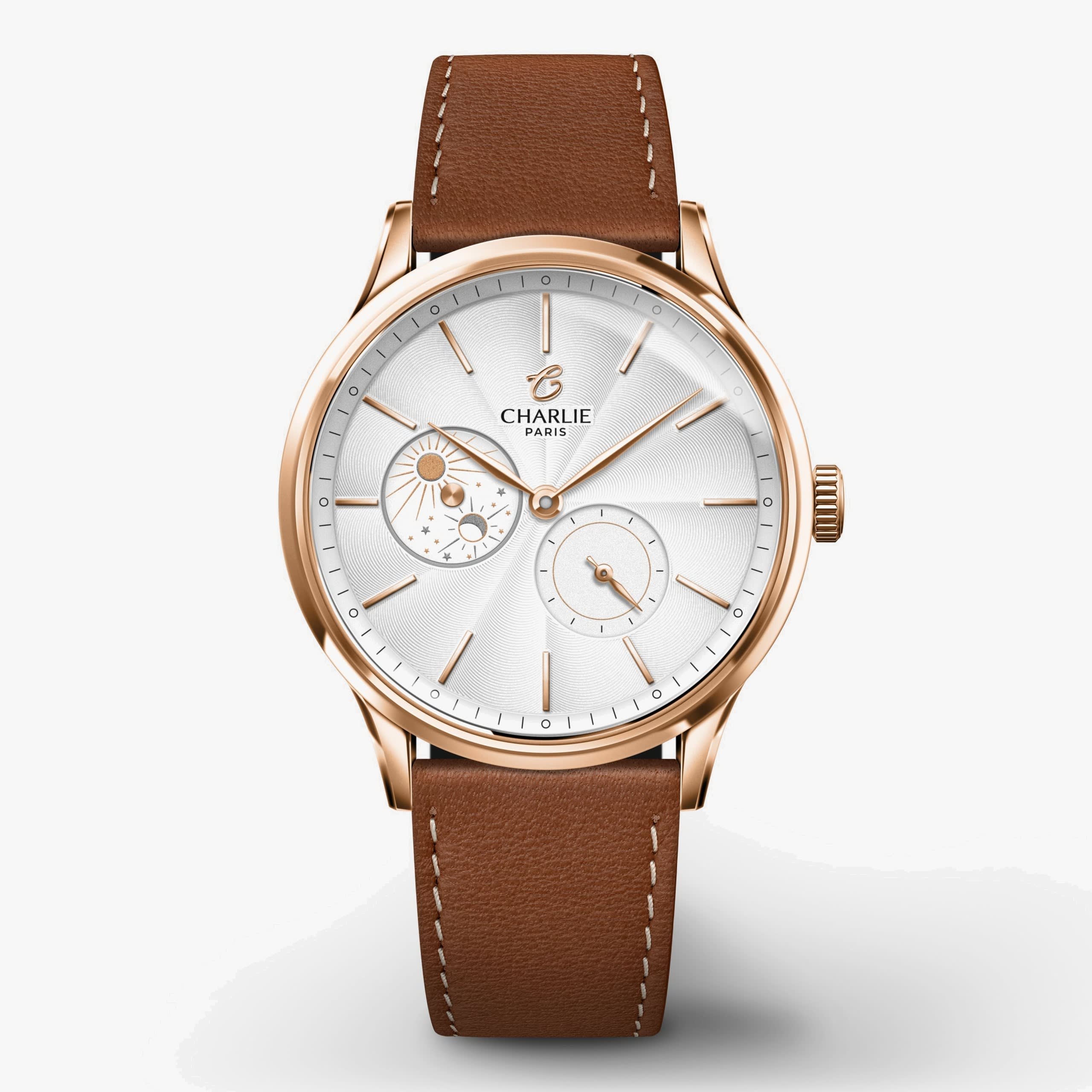 Charlie Paris Initial 36 - Day/Night - Rose Gold