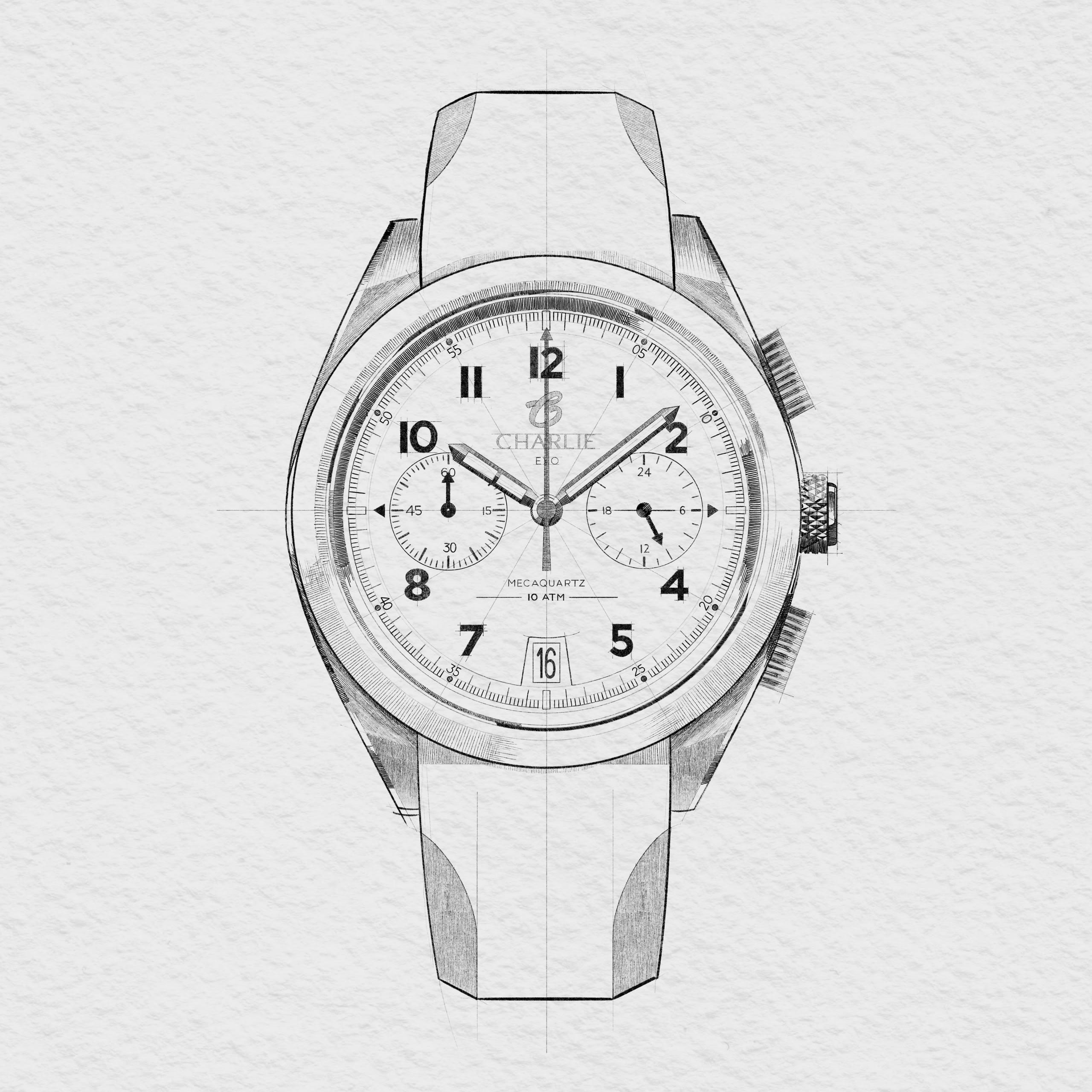Charlie Paris GR - Chronograph - Beige