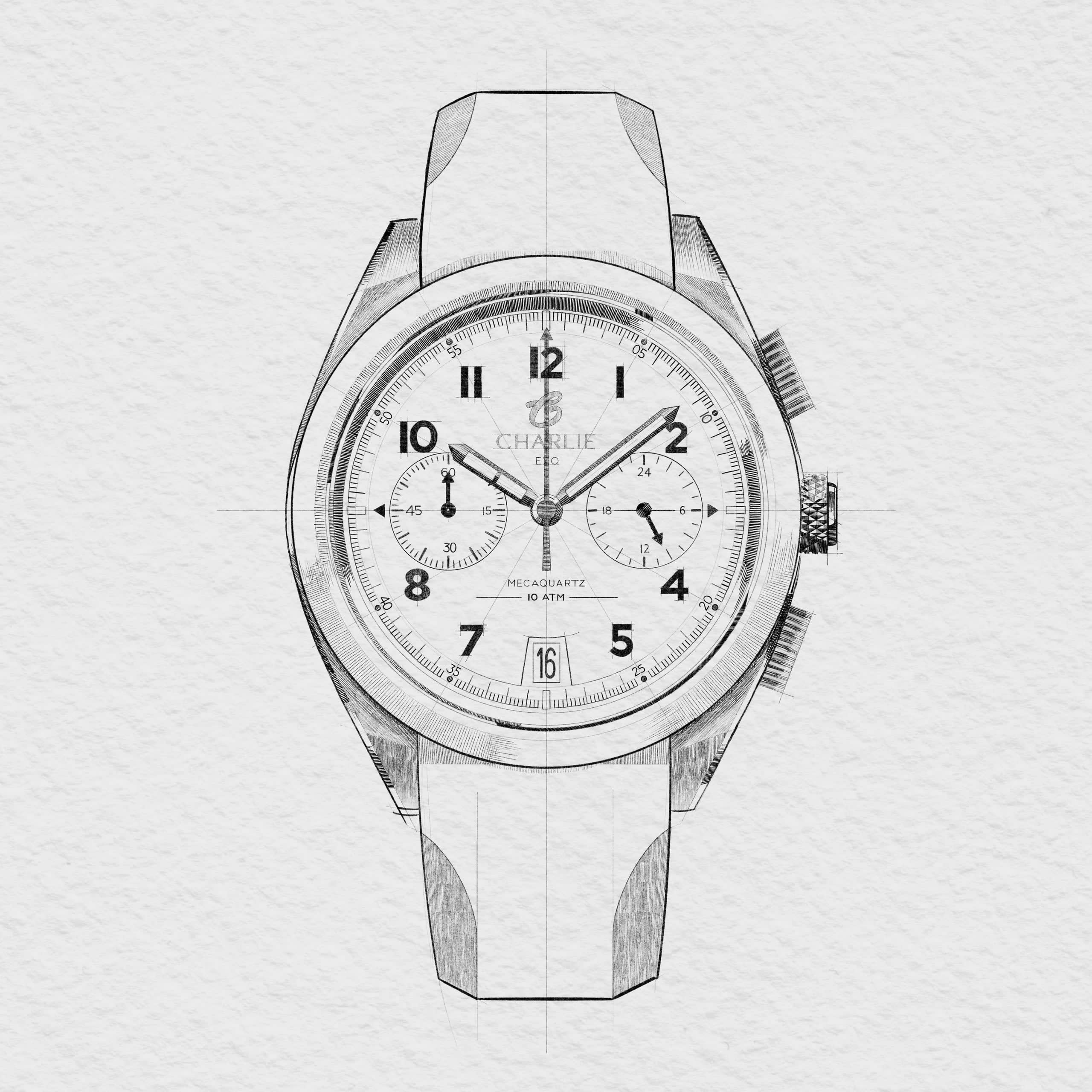 Charlie Paris GR - Chronograph - Brown