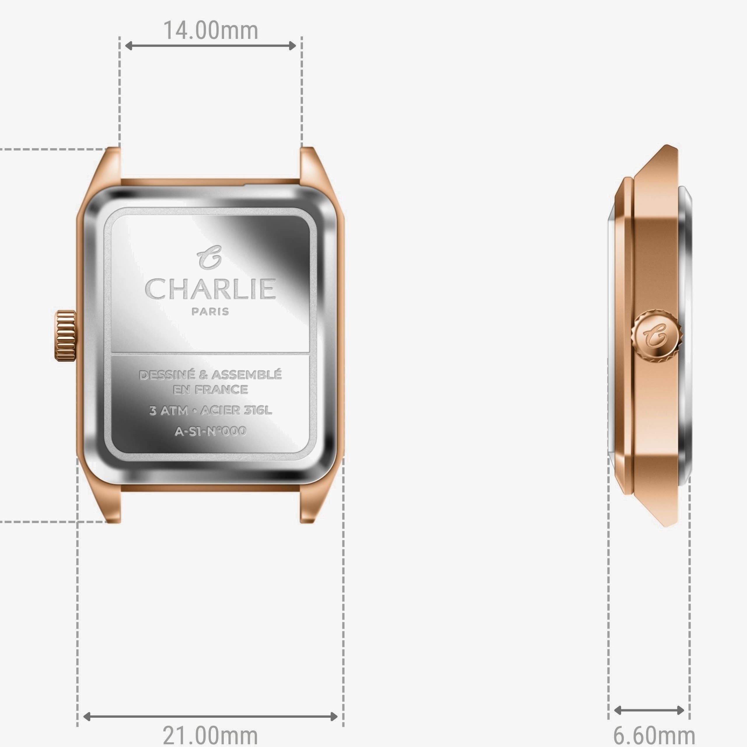 Charlie Paris Monceau - Rose gold