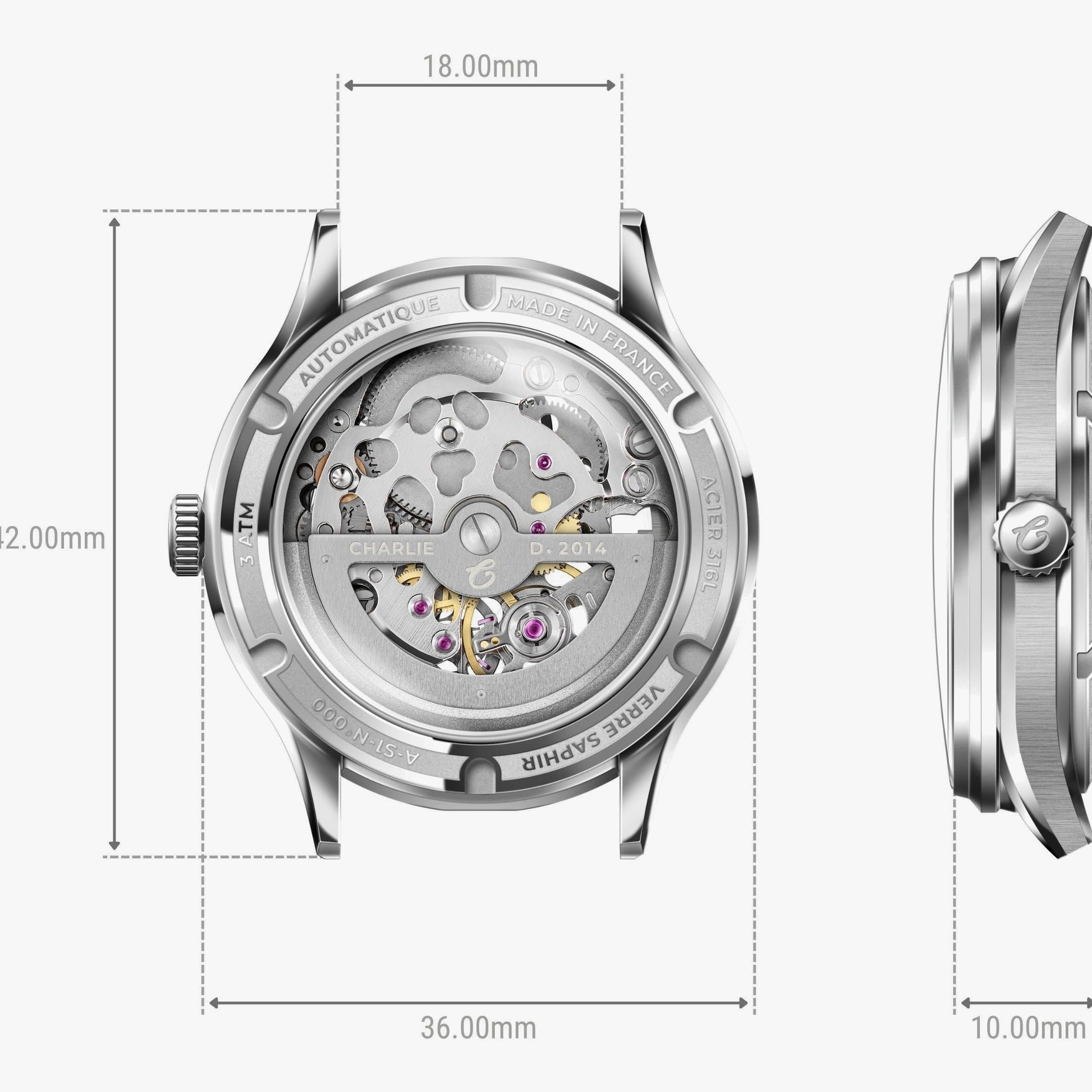 Charlie Paris Initial 36 - Openwork - Steel