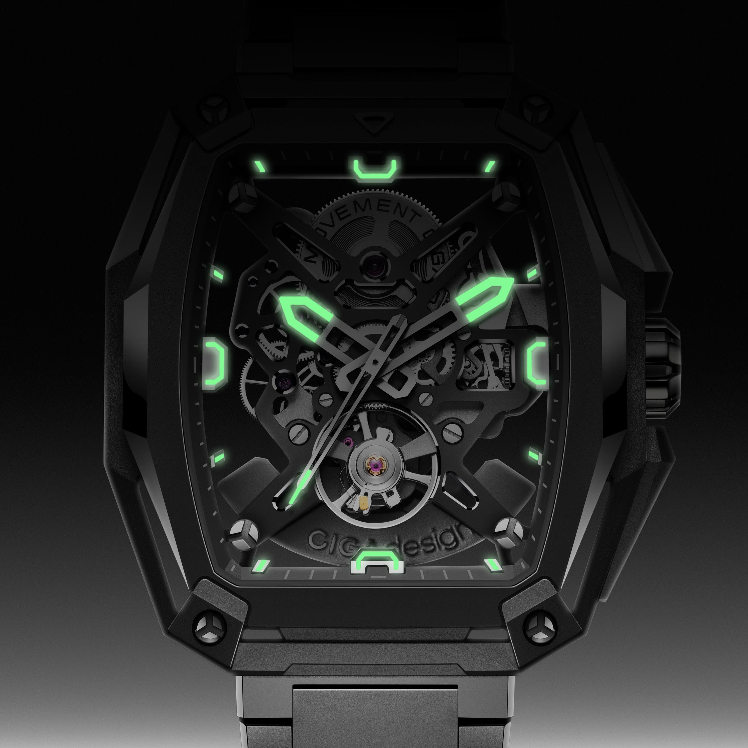 Ciga Design Skeleton Automatic Hunter Titanium Carbon