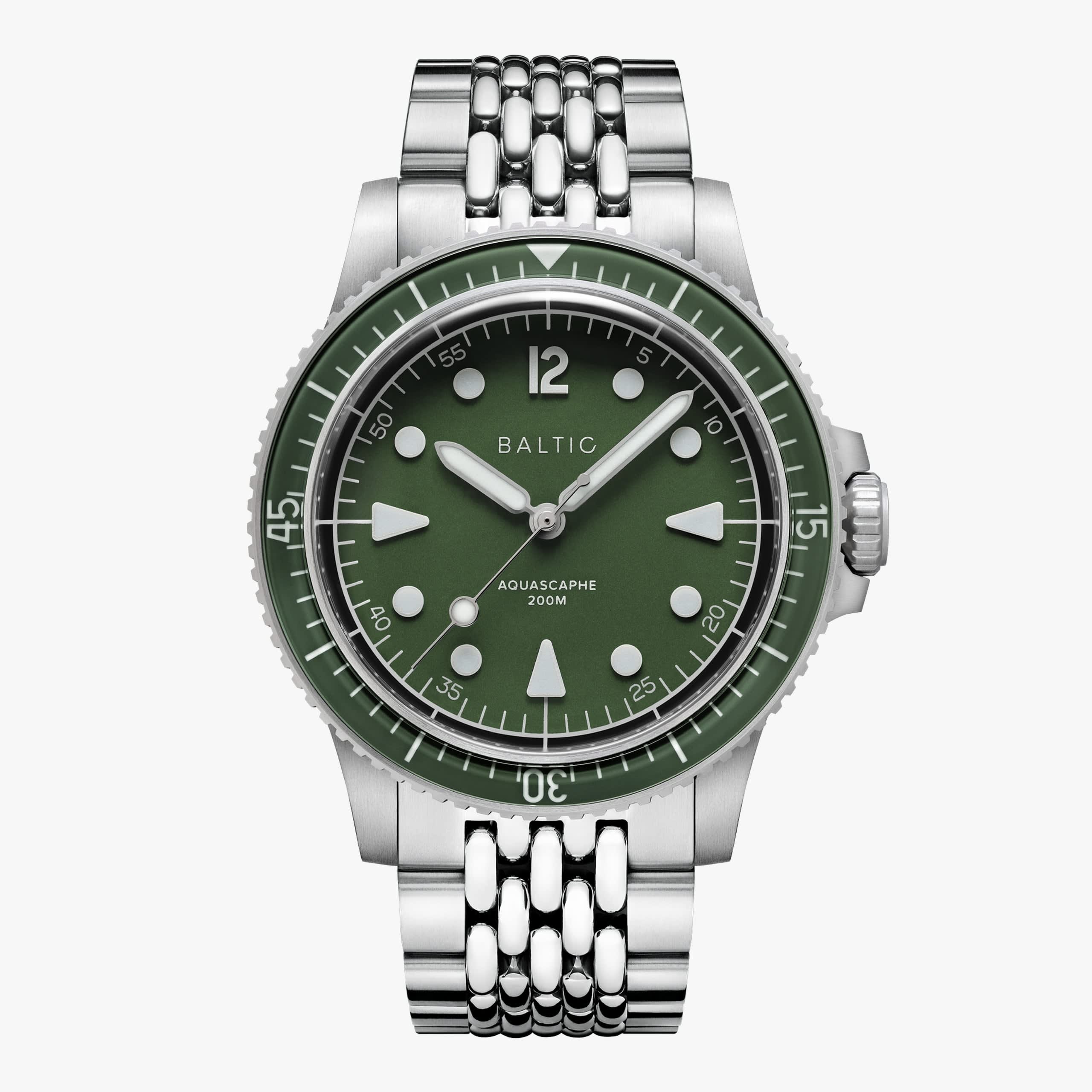 Baltic Aquascaphe MK2 - Green - 39.5mm - Brazalete Beads of Rice