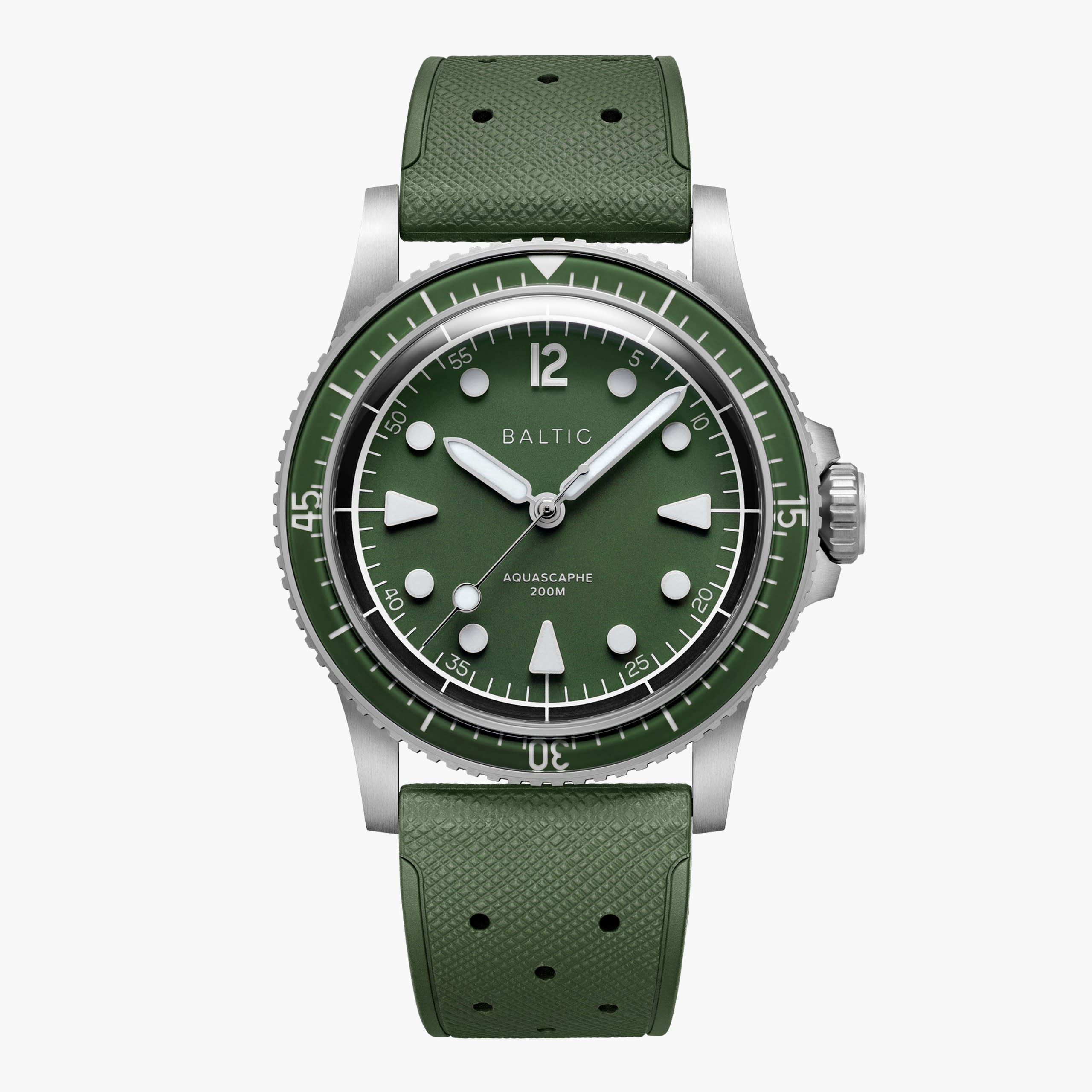 Baltic Aquascaphe MK2 - Green - 37mm - Caucciù Verde