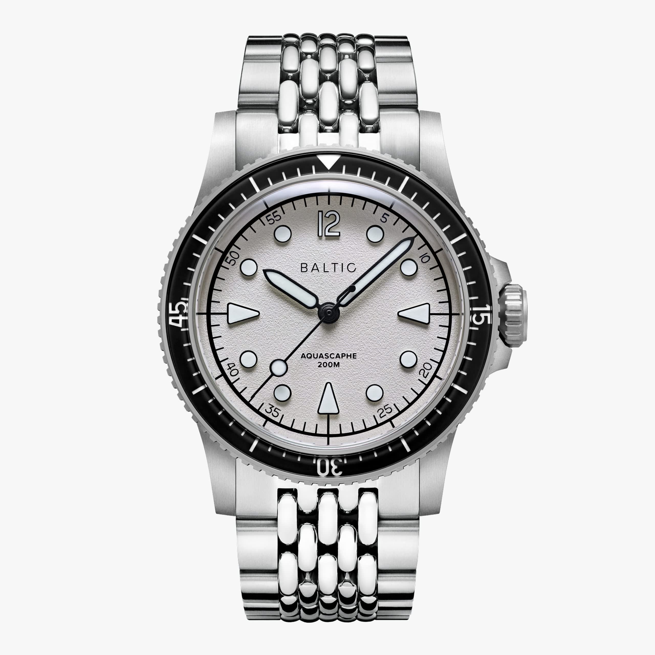 Baltic Aquascaphe MK2 - Warm Silver - 37mm - Brazalete Beads of Rice