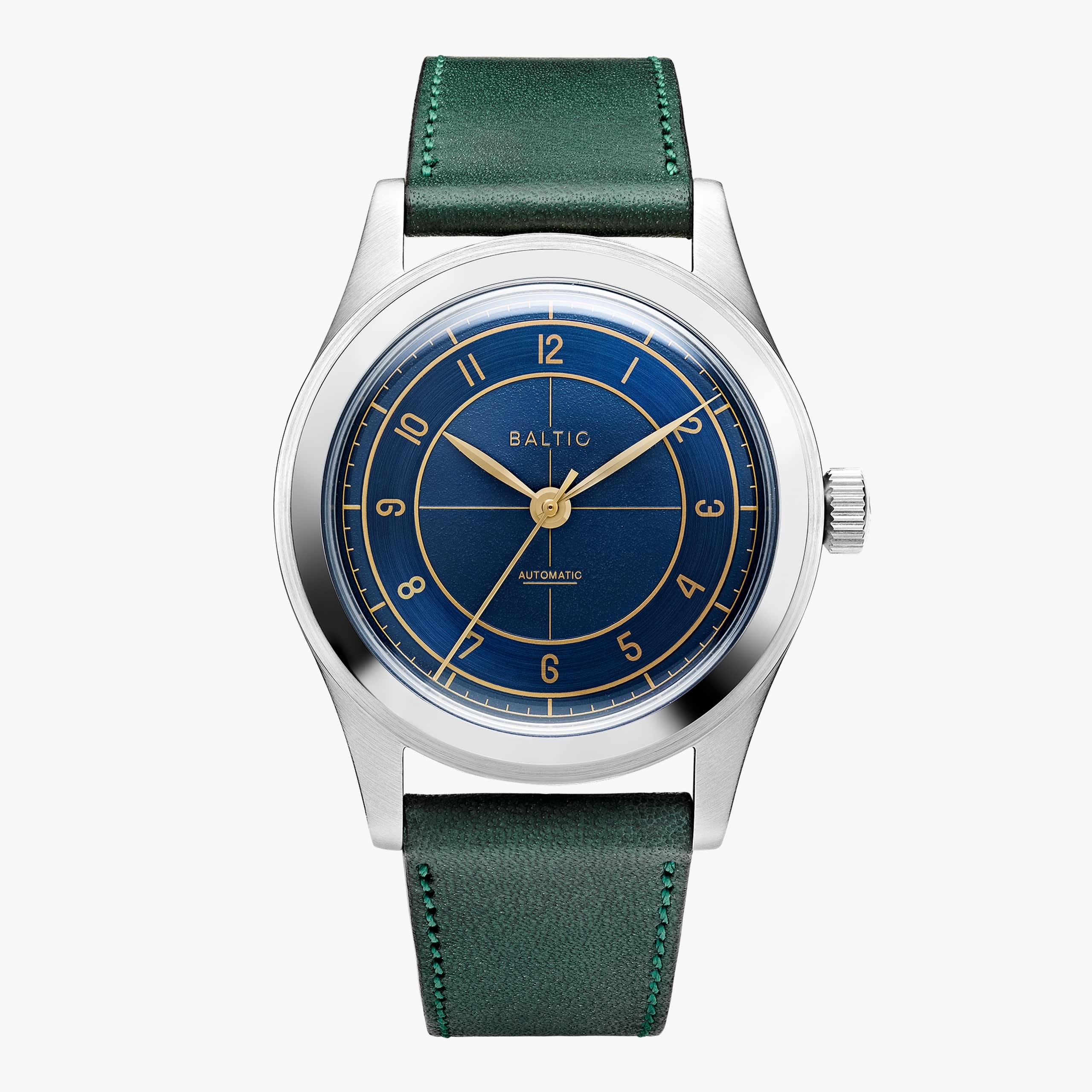 Baltic HMS 002 - Blue Gilt - Pelle Verde