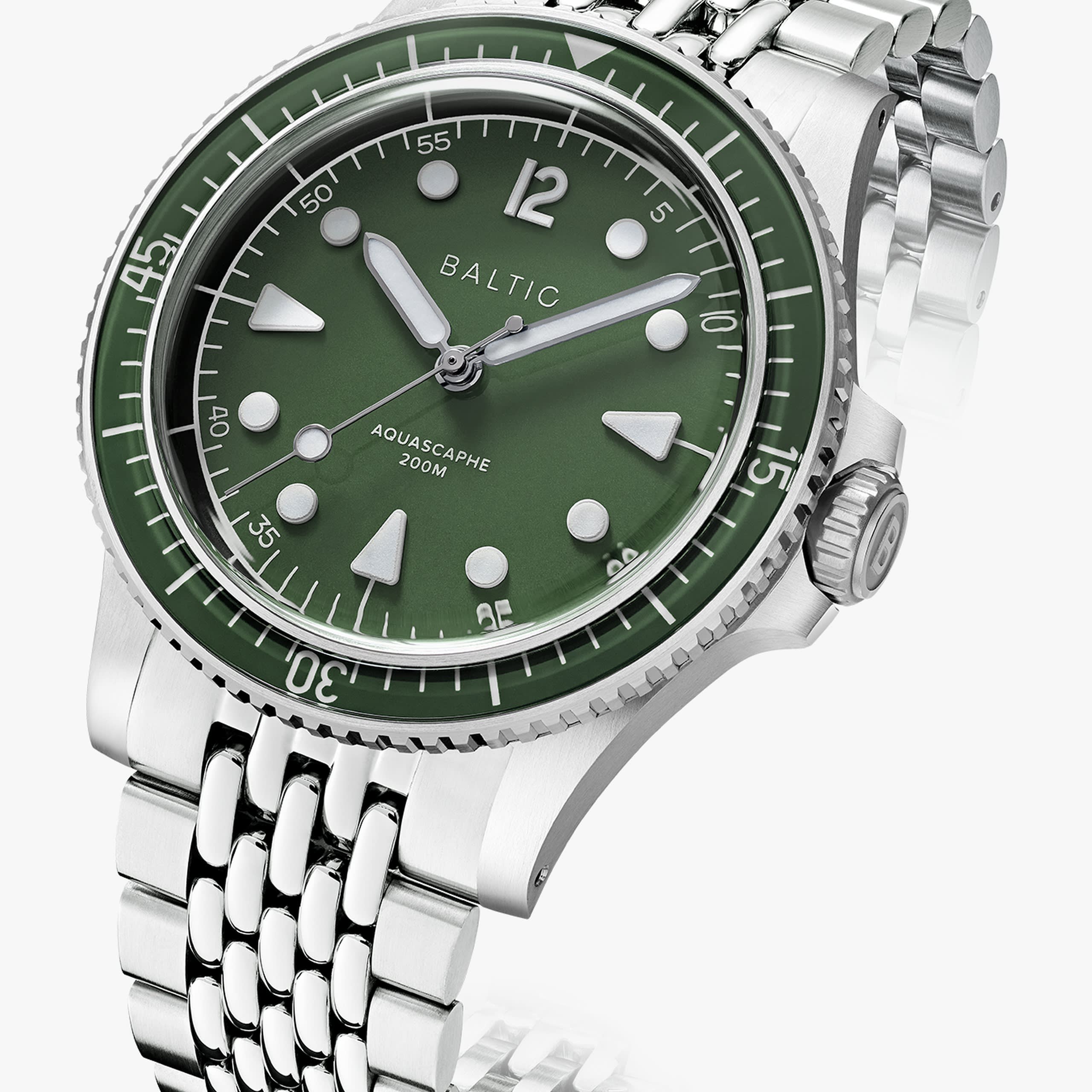 Baltic Aquascaphe MK2 - Green - 39.5mm - Brazalete Beads of Rice