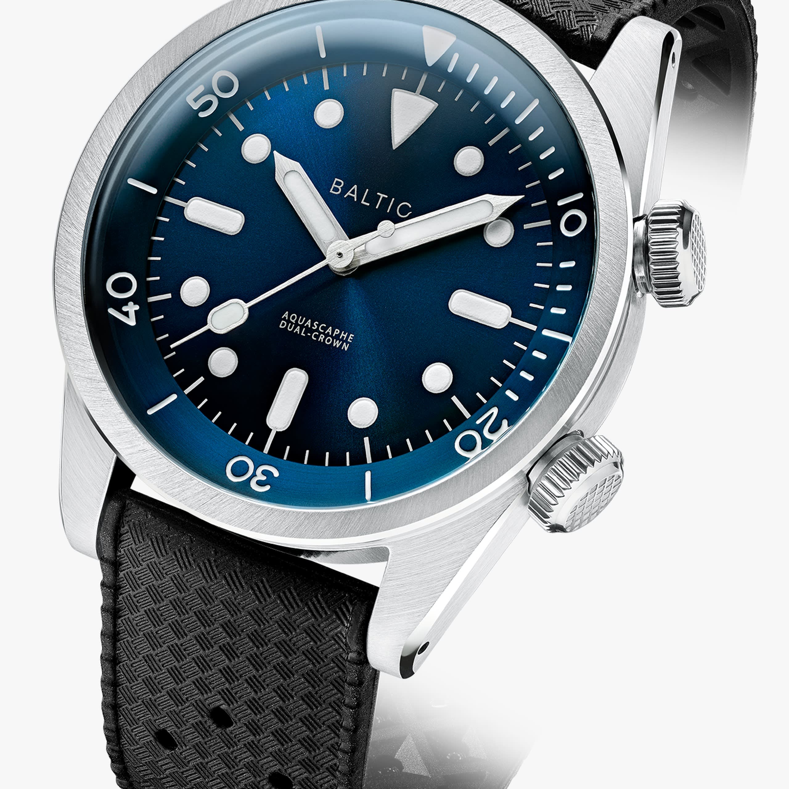 Baltic Aquascaphe Dual-Crown - Blue - Caucho Negro