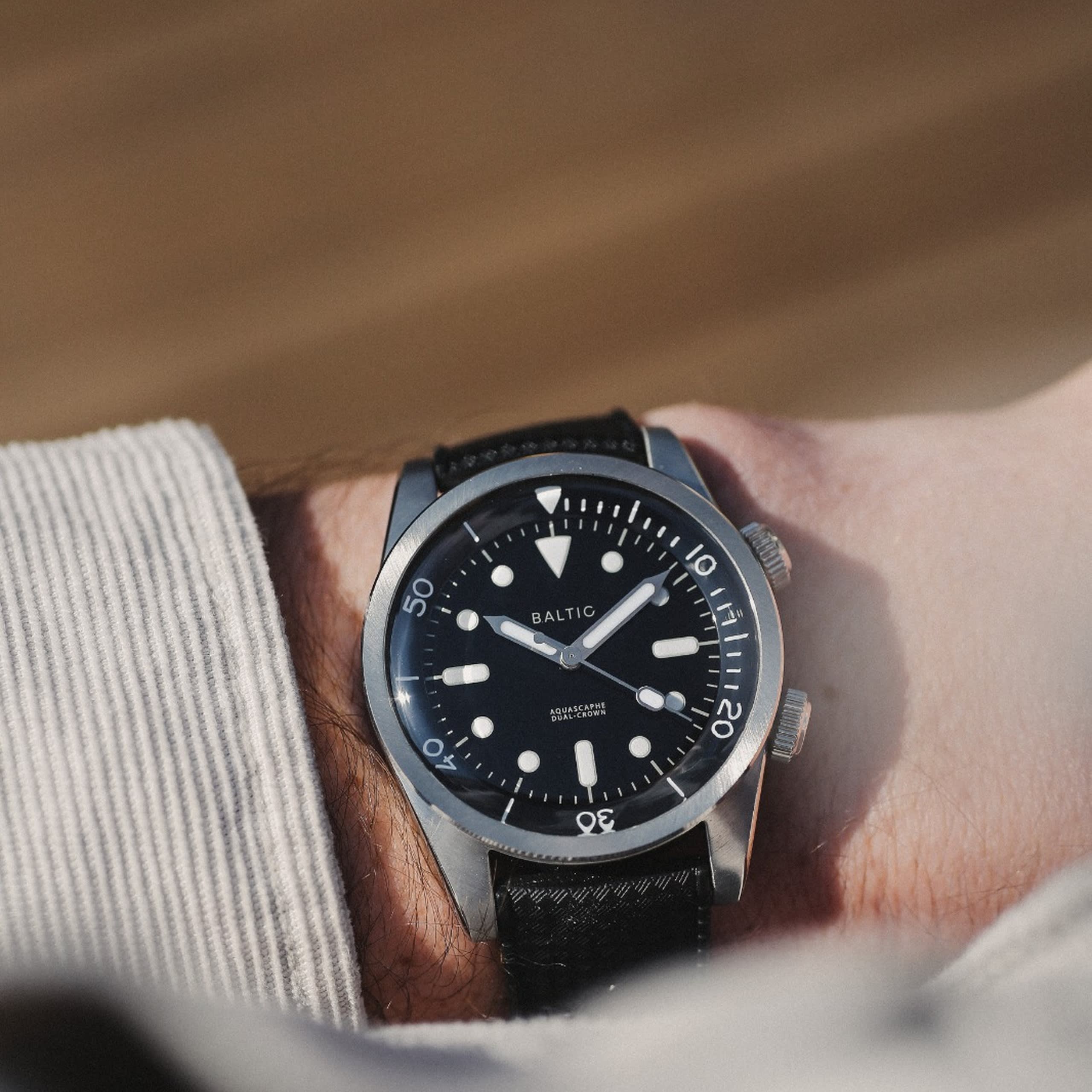 Baltic Aquascaphe Dual-Crown - Black - Caucho Negro