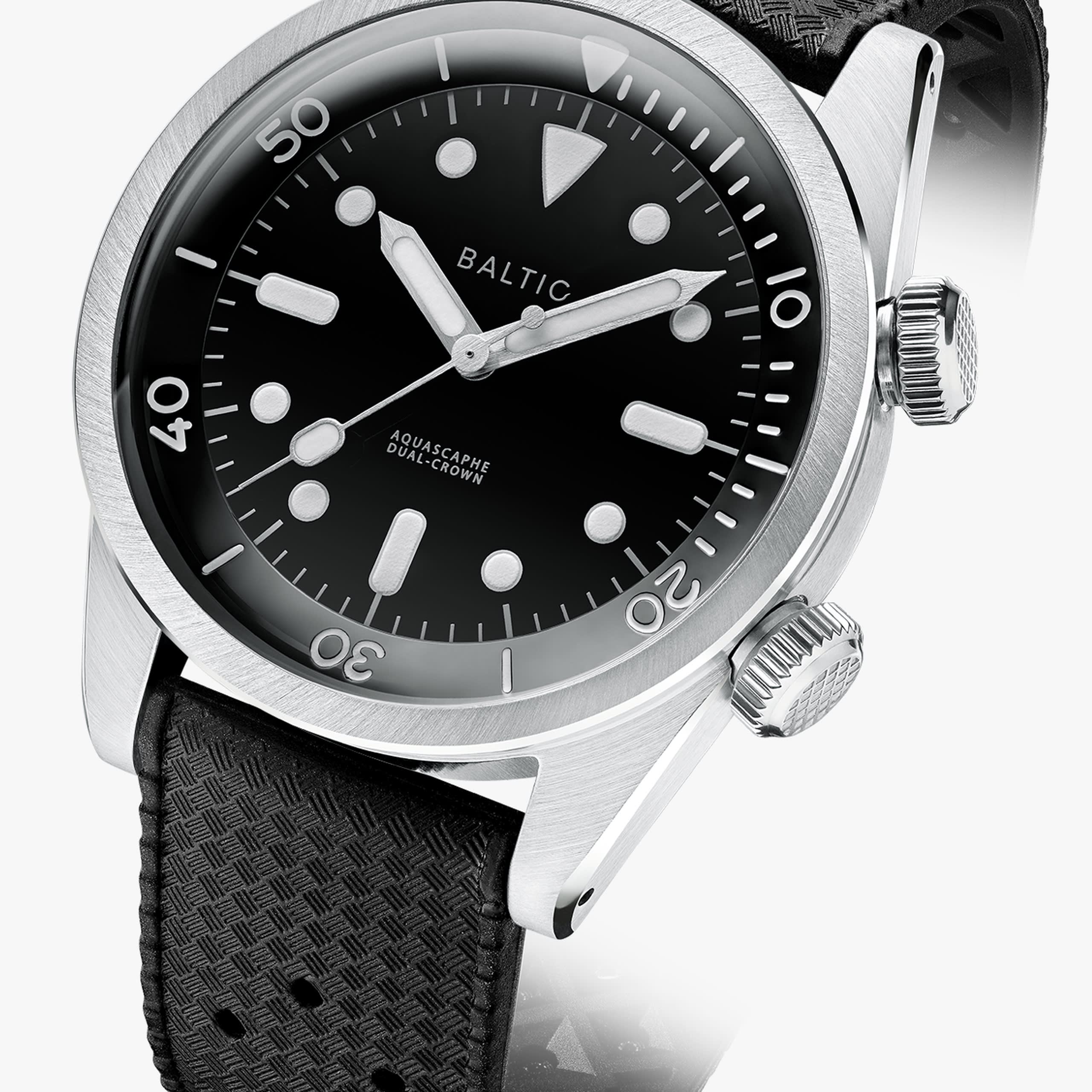Baltic Aquascaphe Dual-Crown - Black - Caucho Negro