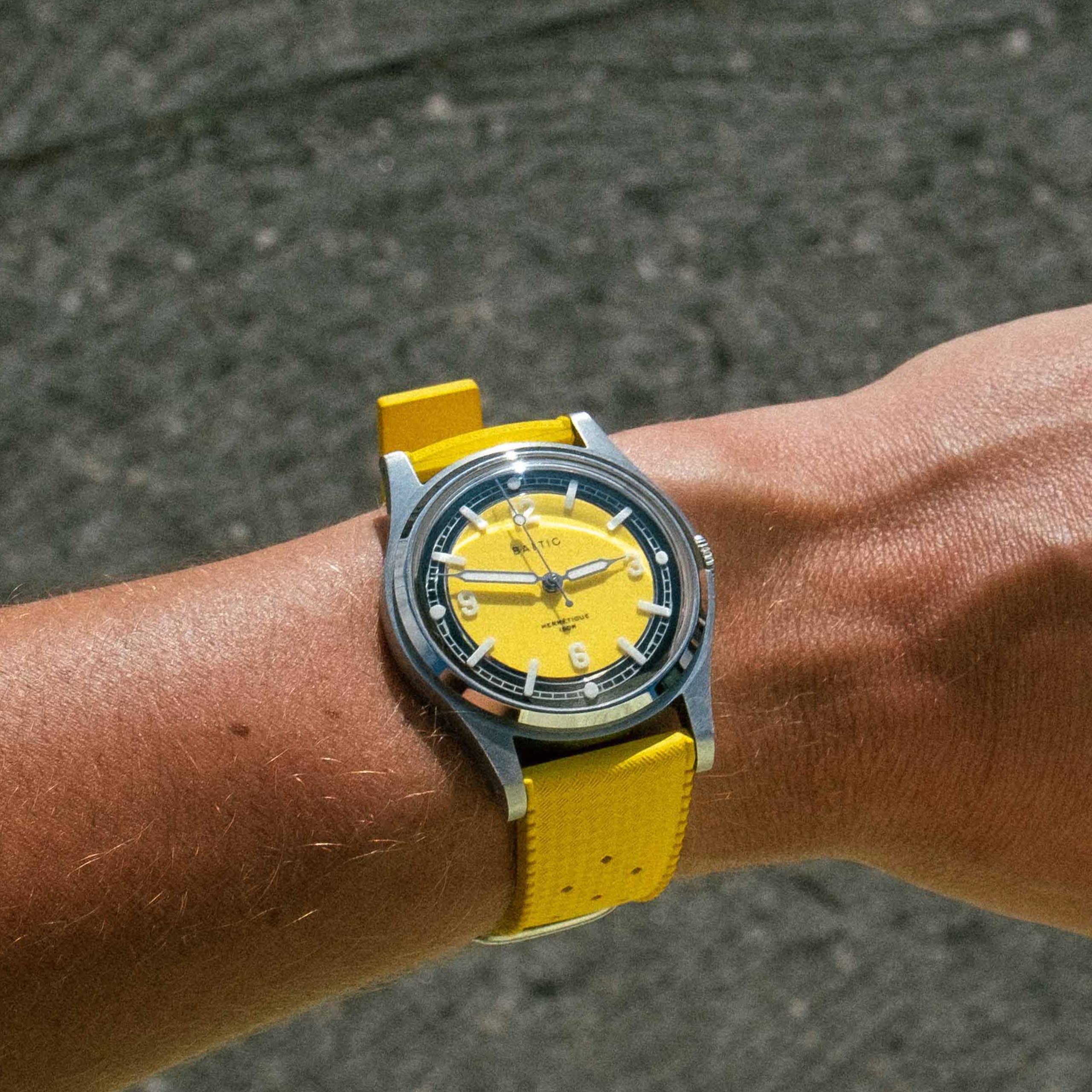 Baltic Hermétique Summer - Yellow - Brazalete Beads of Rice
