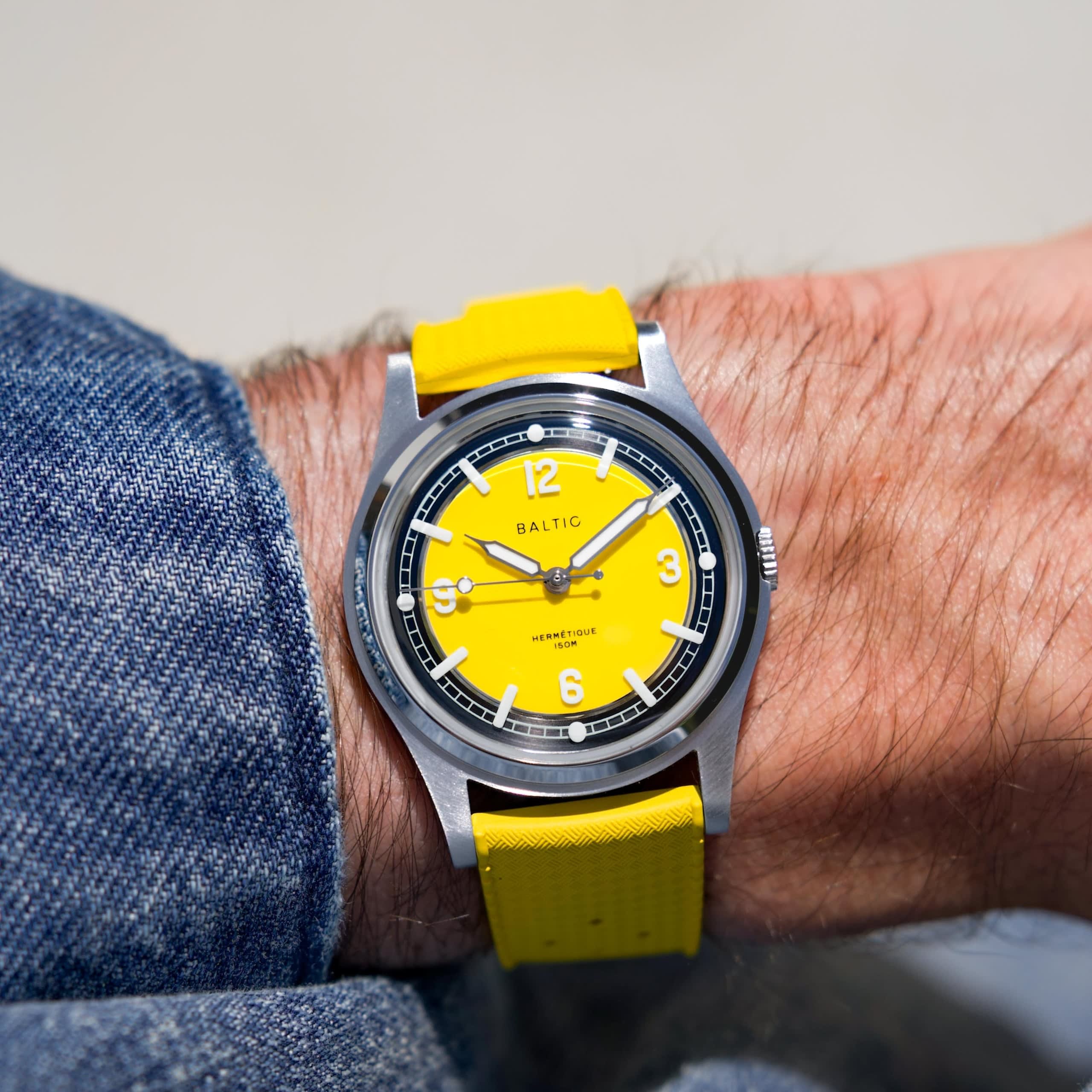 Baltic Hermétique Summer - Yellow - Brazalete Beads of Rice
