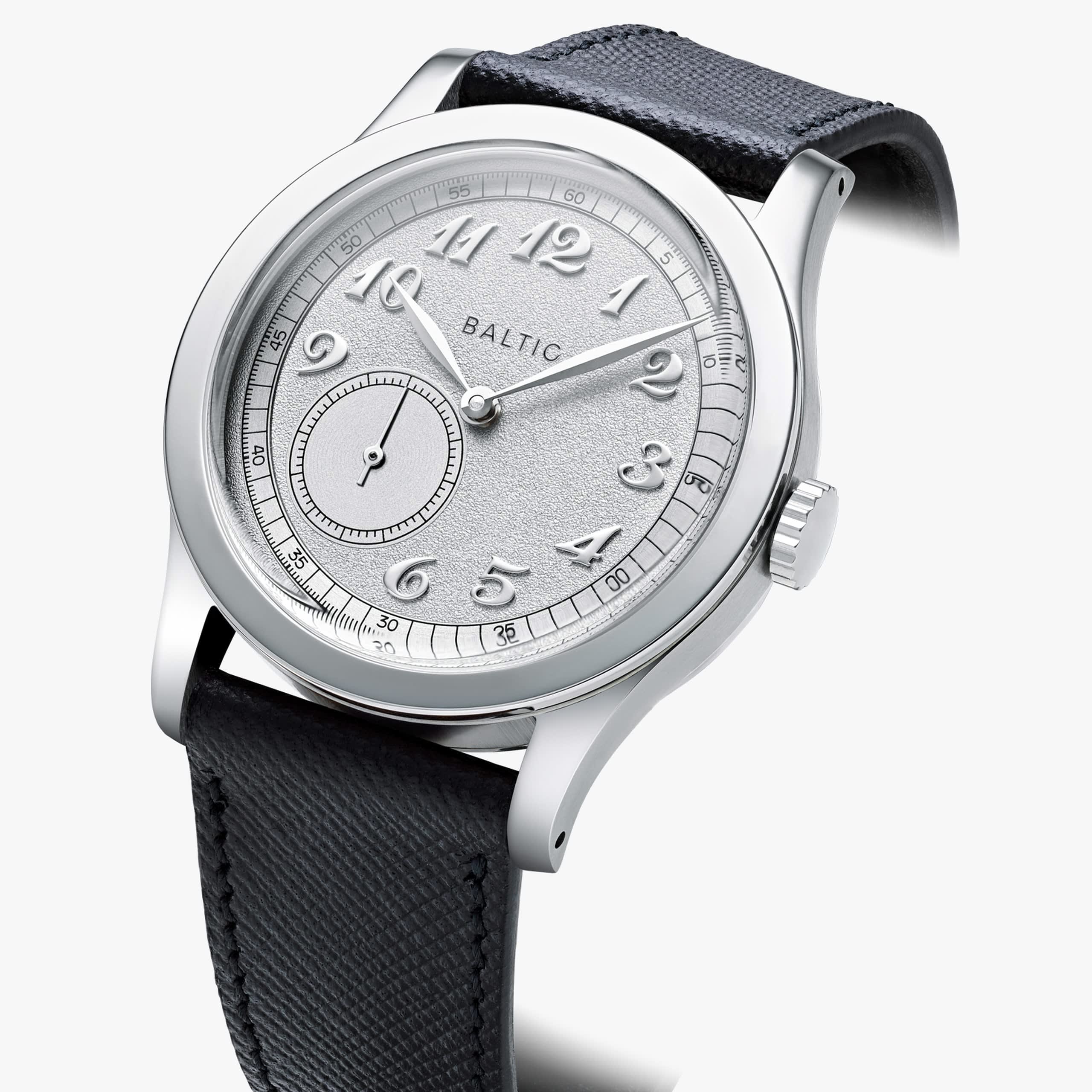 Baltic MR Classic - Silver - Black Saffiano Leather