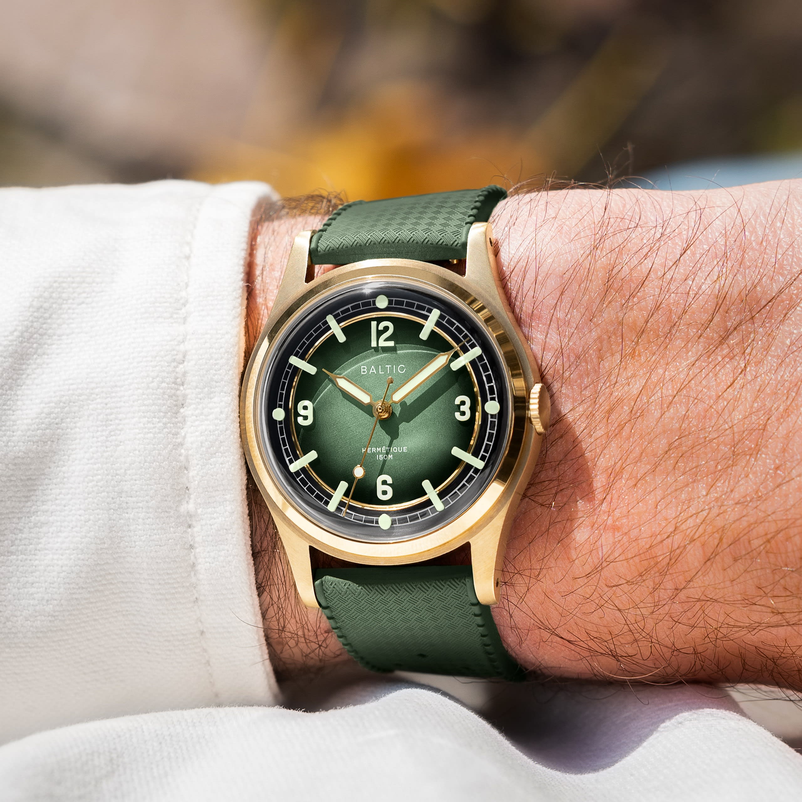 Baltic Hermétique Tourer Bronze - Green - Caucho Negro