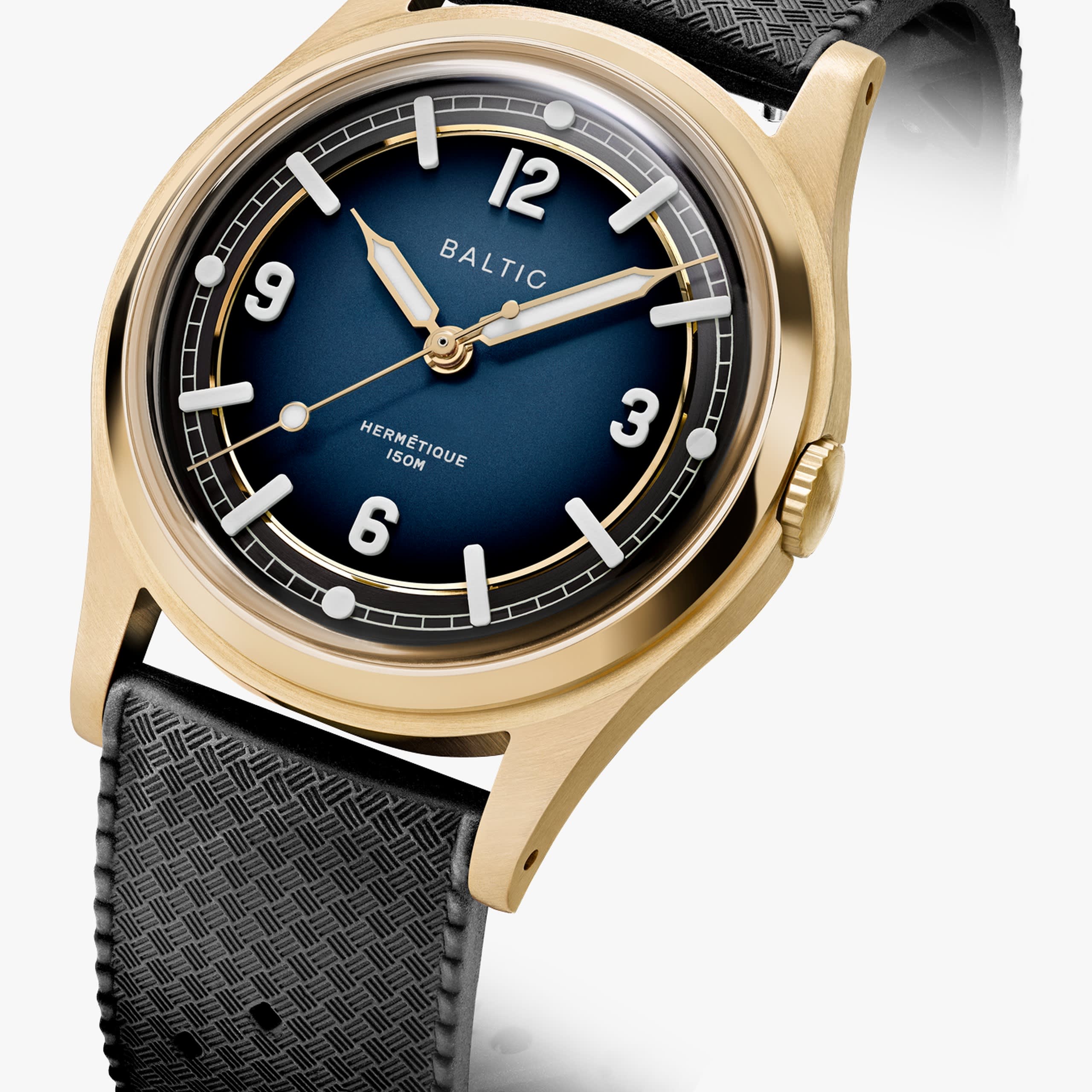 Baltic Hermétique Tourer Bronze - Blue - Caucho Negro