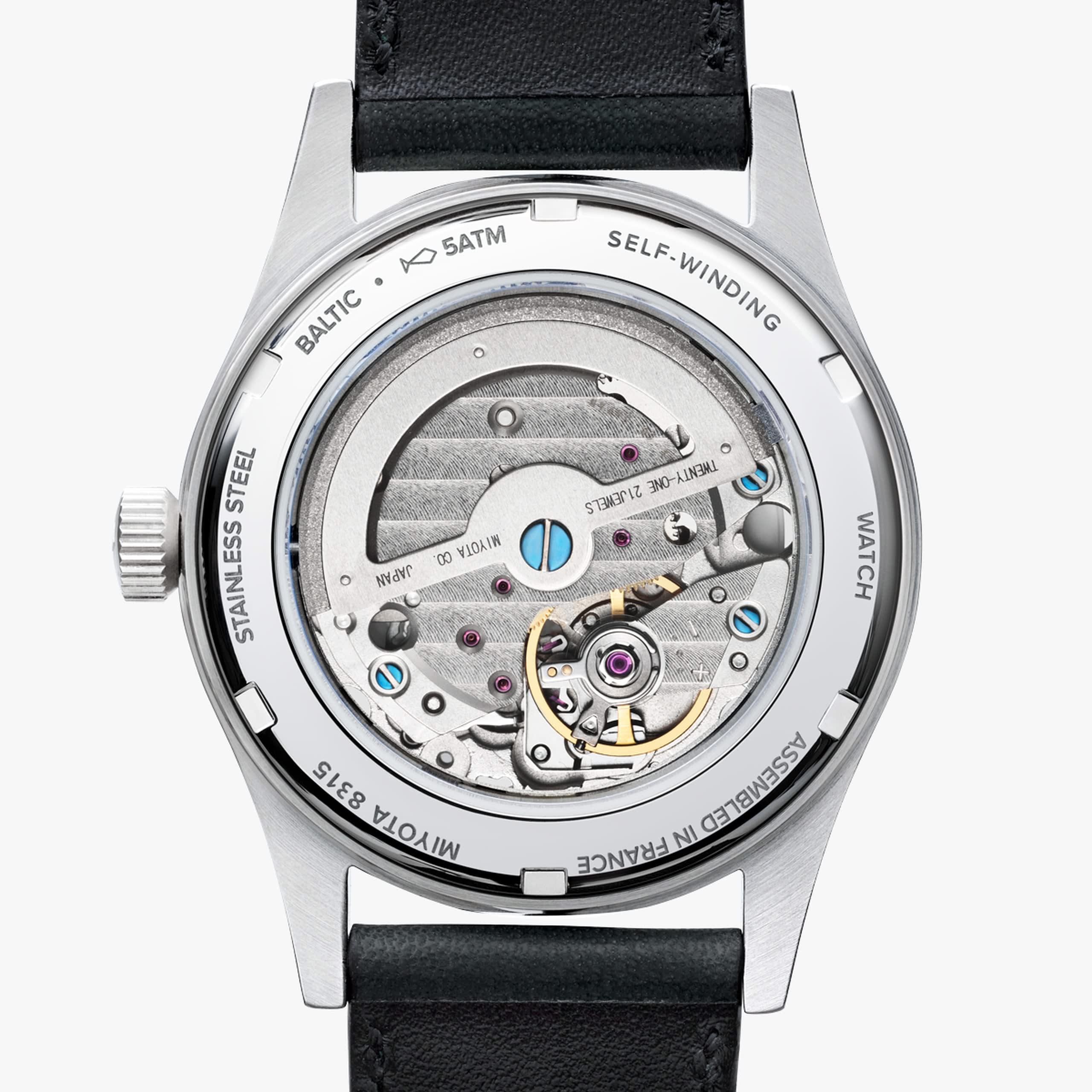 Baltic HMS 002 - Blue Gilt - Pelle Verde