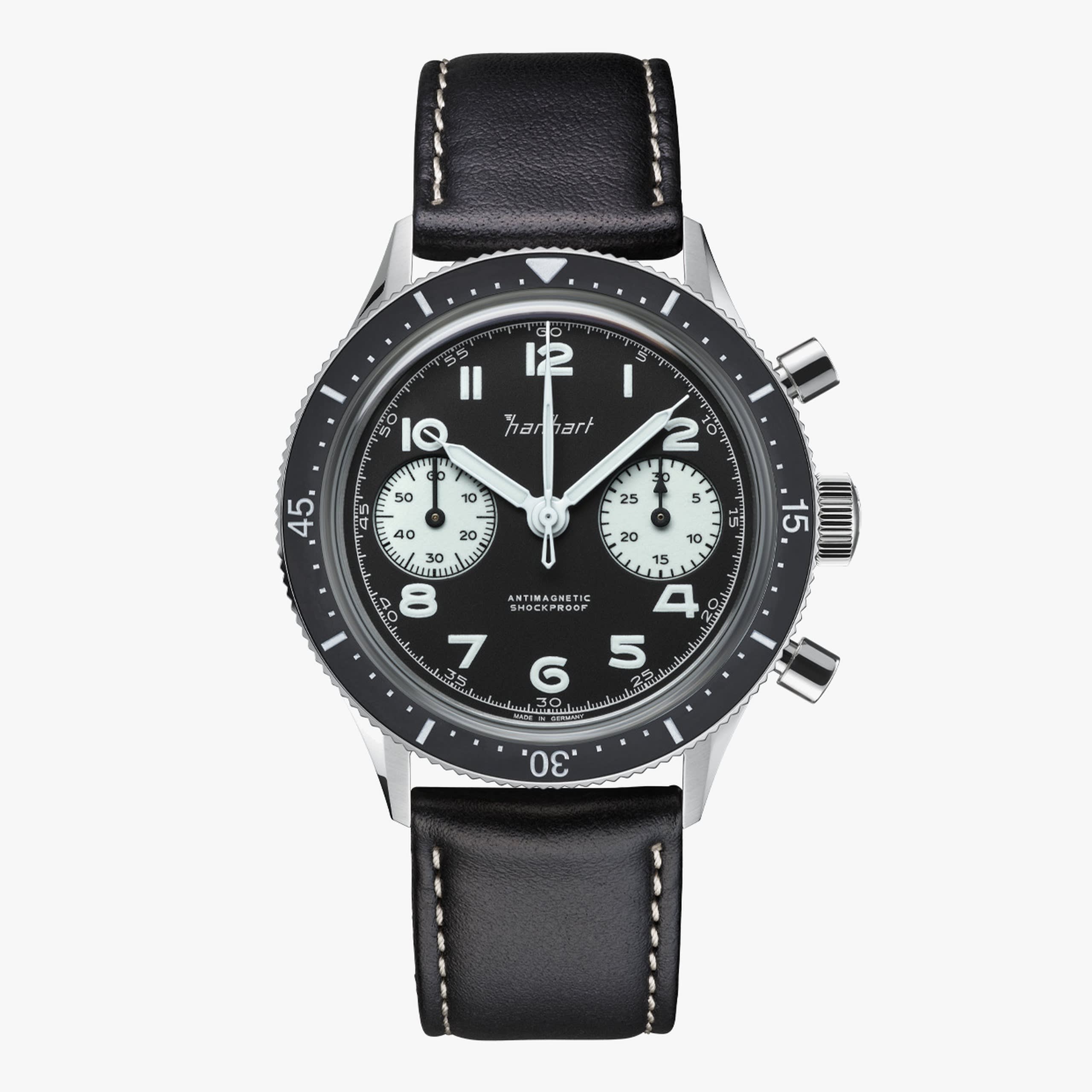 Hanhart 415 ES Reverse Panda, 39 mm