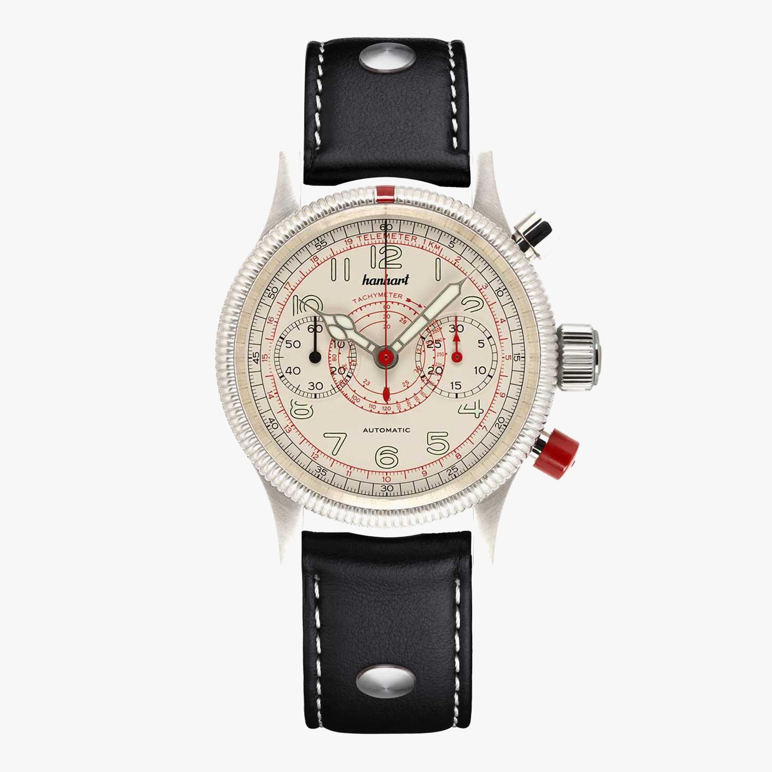 Hanhart Pioneer TachyTele antique white, 40 mm