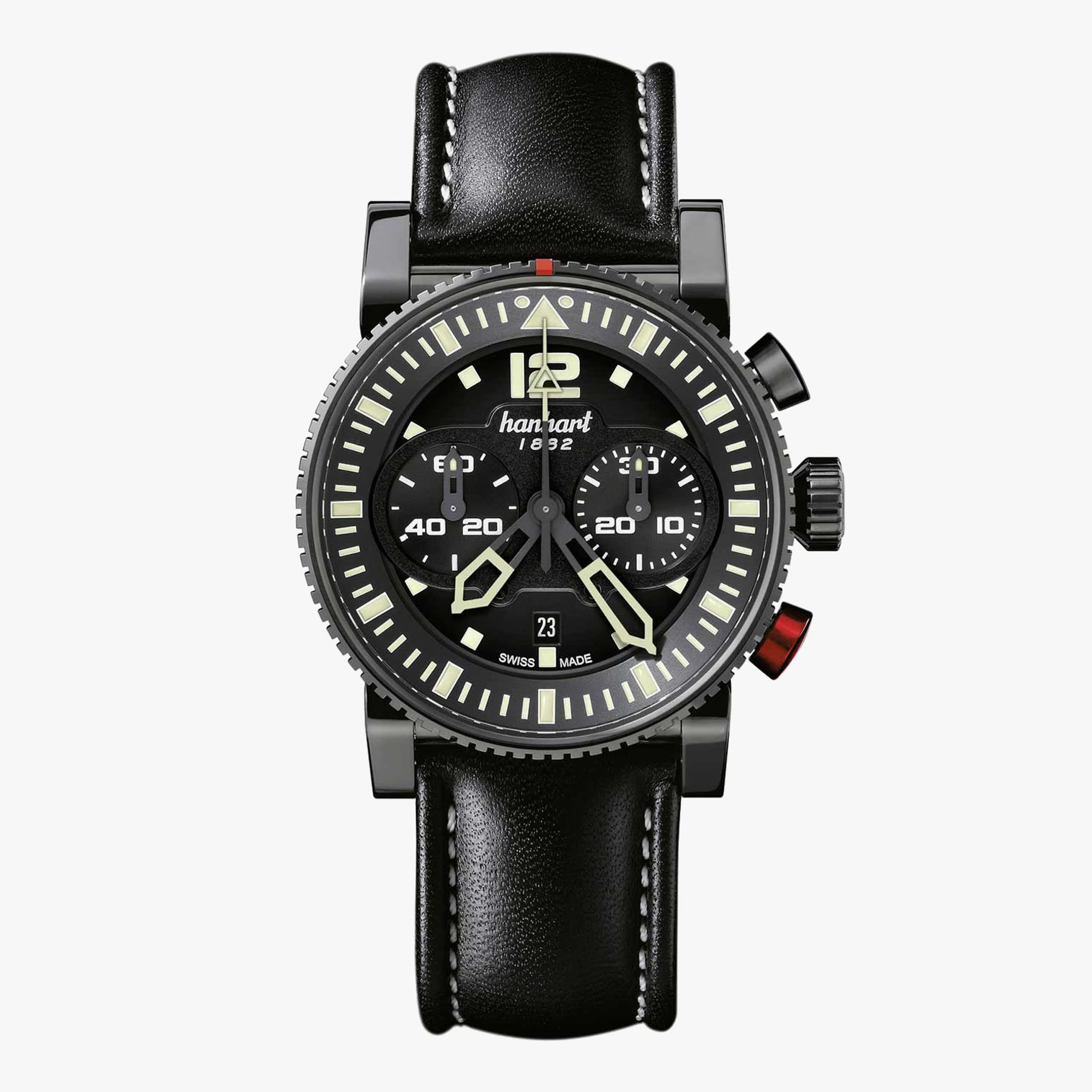 Hanhart Primus Pilot Dark, 44 mm