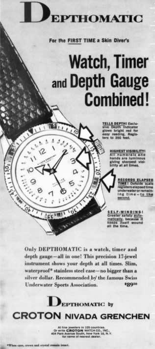 Depthomatic: cuando el buceo se hizo automático