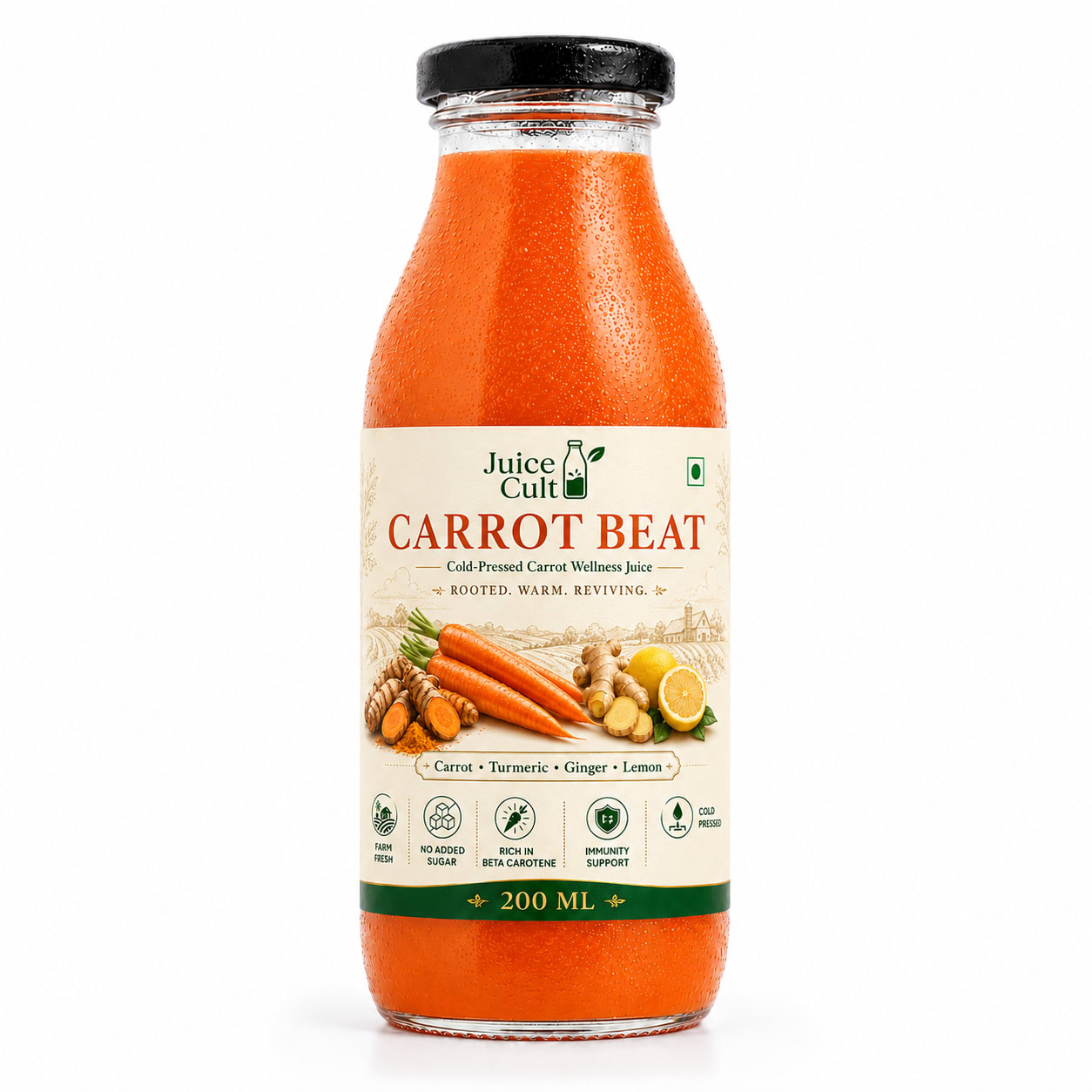 Carrot Beat — cold-pressed Root Vegetables from Juice Cult