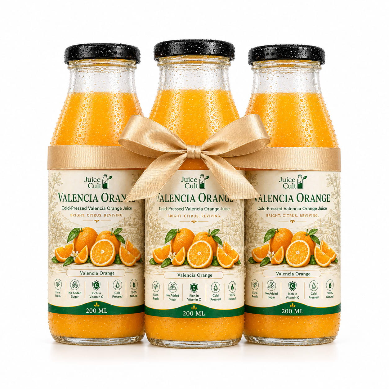 Valencia Orange (200 ML) - Pack of 3 — cold-pressed Citrus from Juice Cult