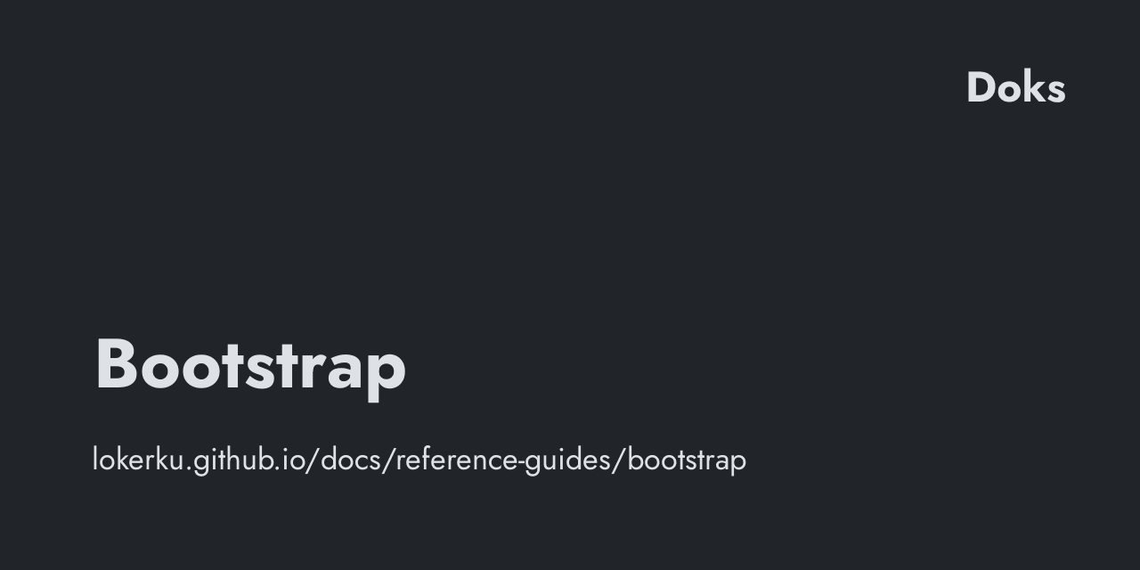 Bootstrap Lokerku
