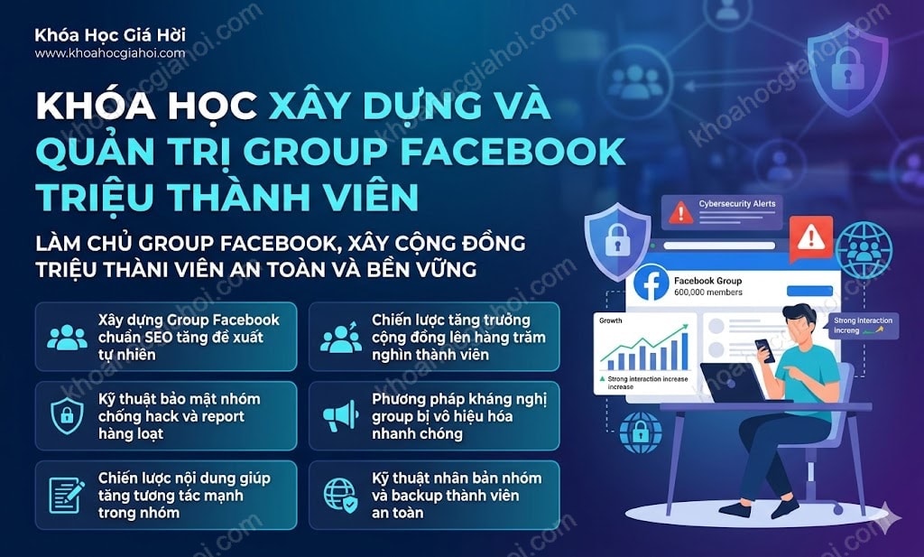 Khóa Học Xây Dựng Và Quản Trị Group Facebook Triệu Thành Viên