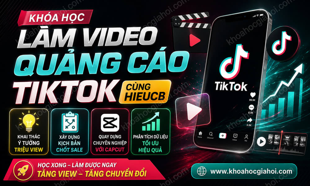 Khóa Học Làm Video Quảng Cáo Tiktok Cùng Hieucb