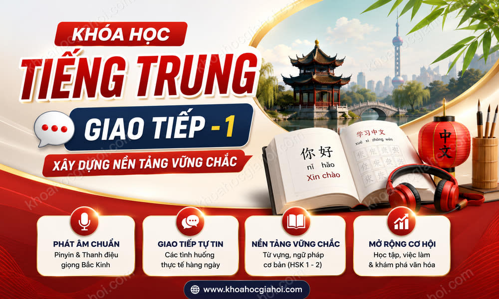 Khóa Học Tiếng Trung Giao Tiếp - 1