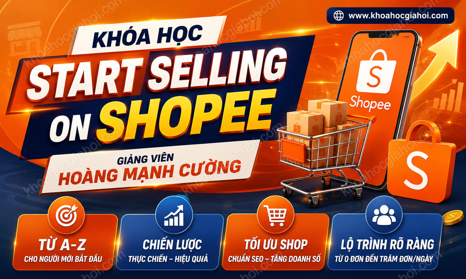 Khóa Học Start Selling On Shopee Giảng Viên Hoàng Mạnh Cường
