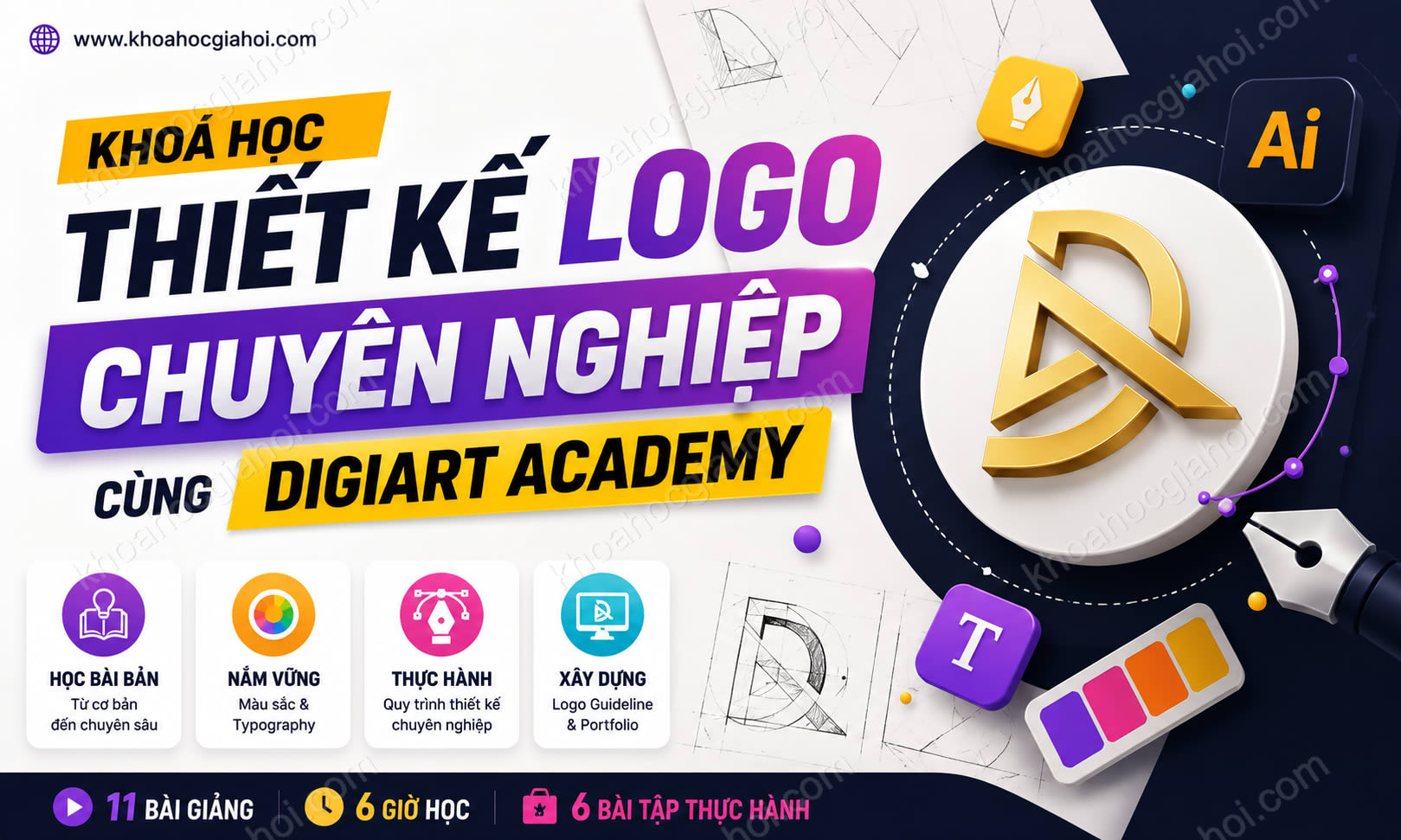 Khoá Học Thiết Kế Logo Chuyên Nghiệp Cùng Digiart Academy