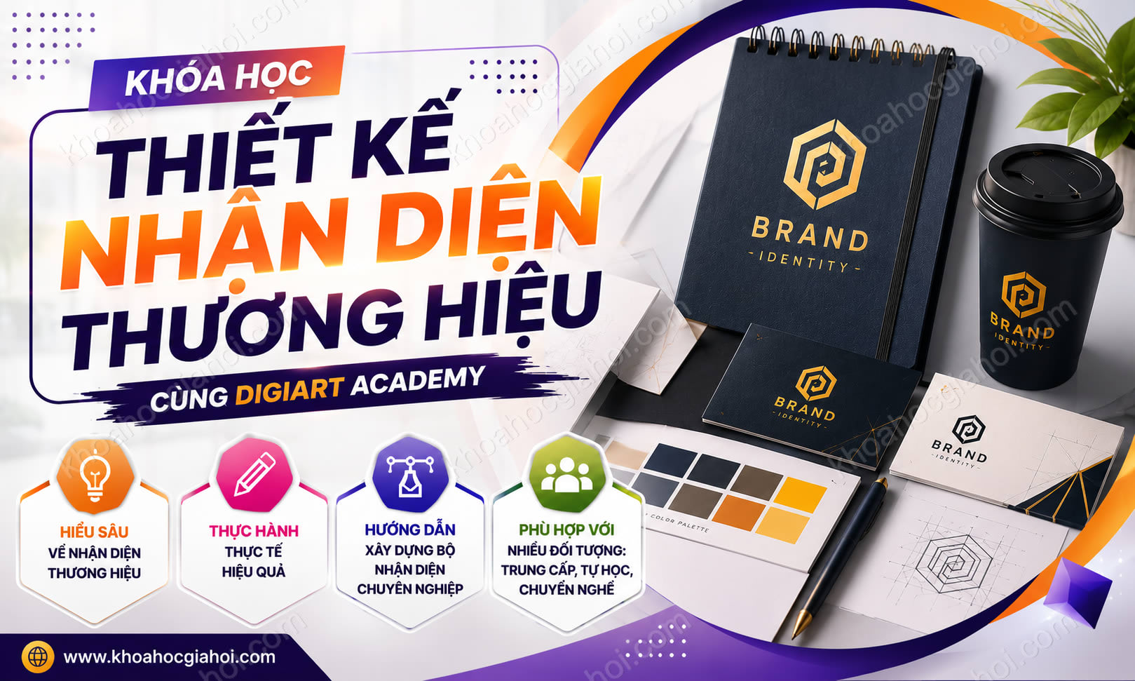 Khóa Học Thiết Kế Nhận Diện Thương Hiệu Cùng Digiart Academy