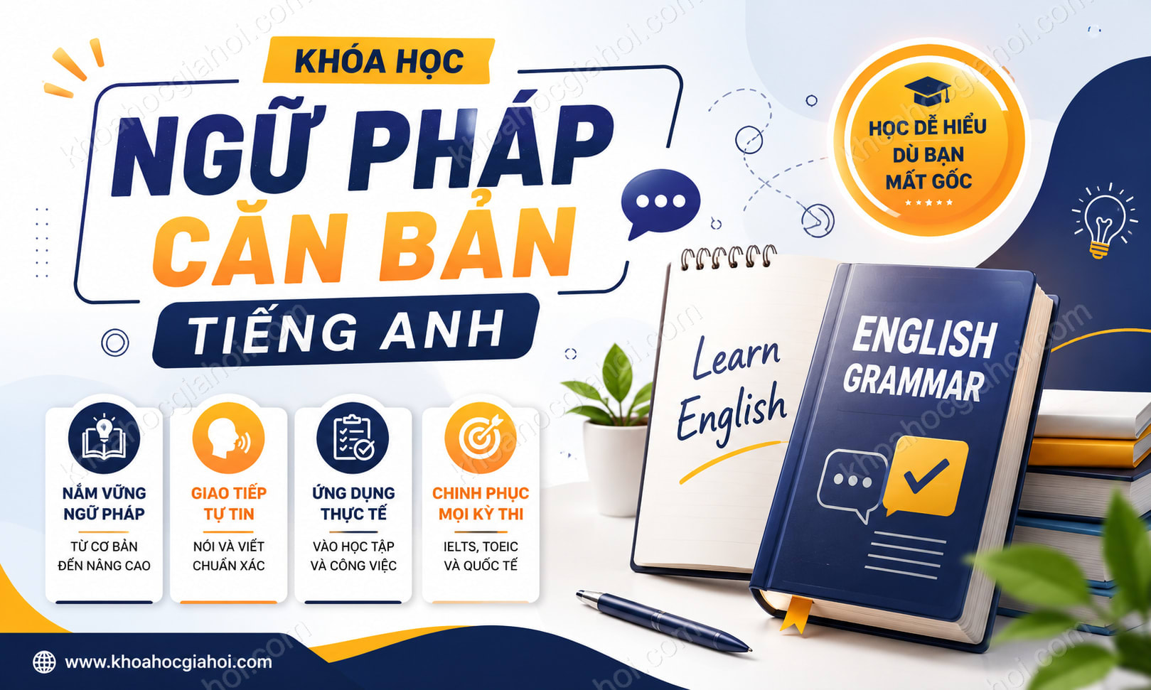 Khóa Học Ngữ Pháp Căn Bản Tiếng Anh