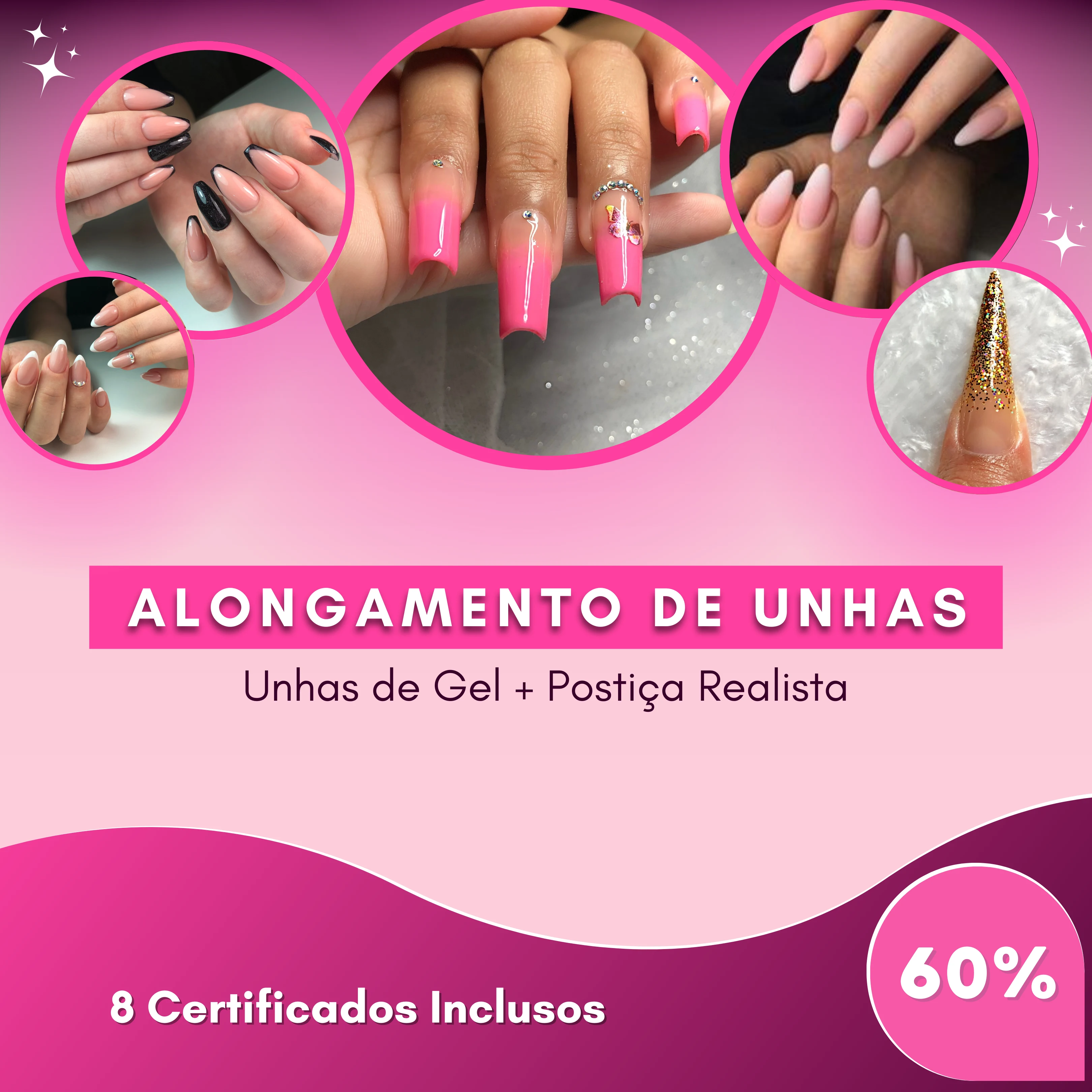 Imagem do curso Curso Alongamento de Unhas 10 em 1 - Digital Nails 