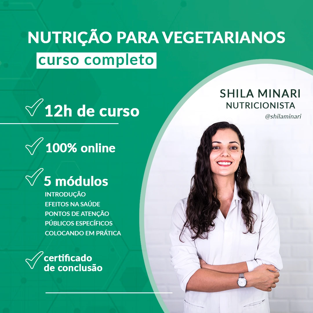 Imagem do curso Atendimento Nutricional de Vegetarianos - CURSO COMPLETO