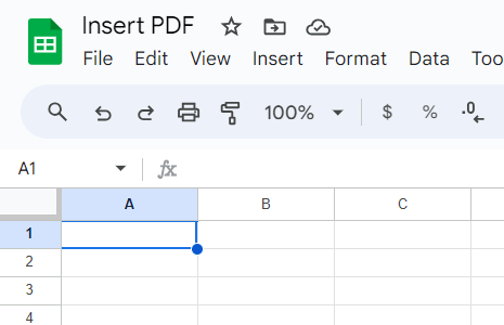 screenshot of a google sheet