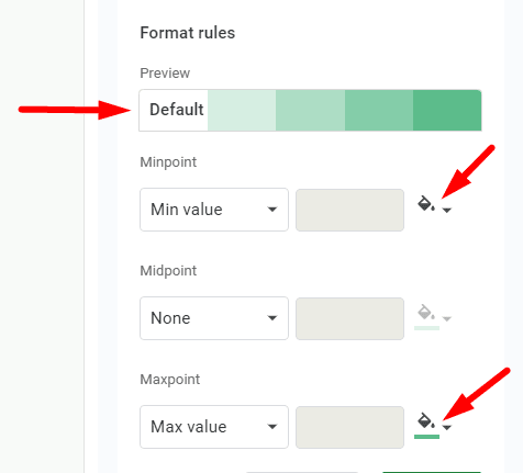 red arrow pointing to color icons